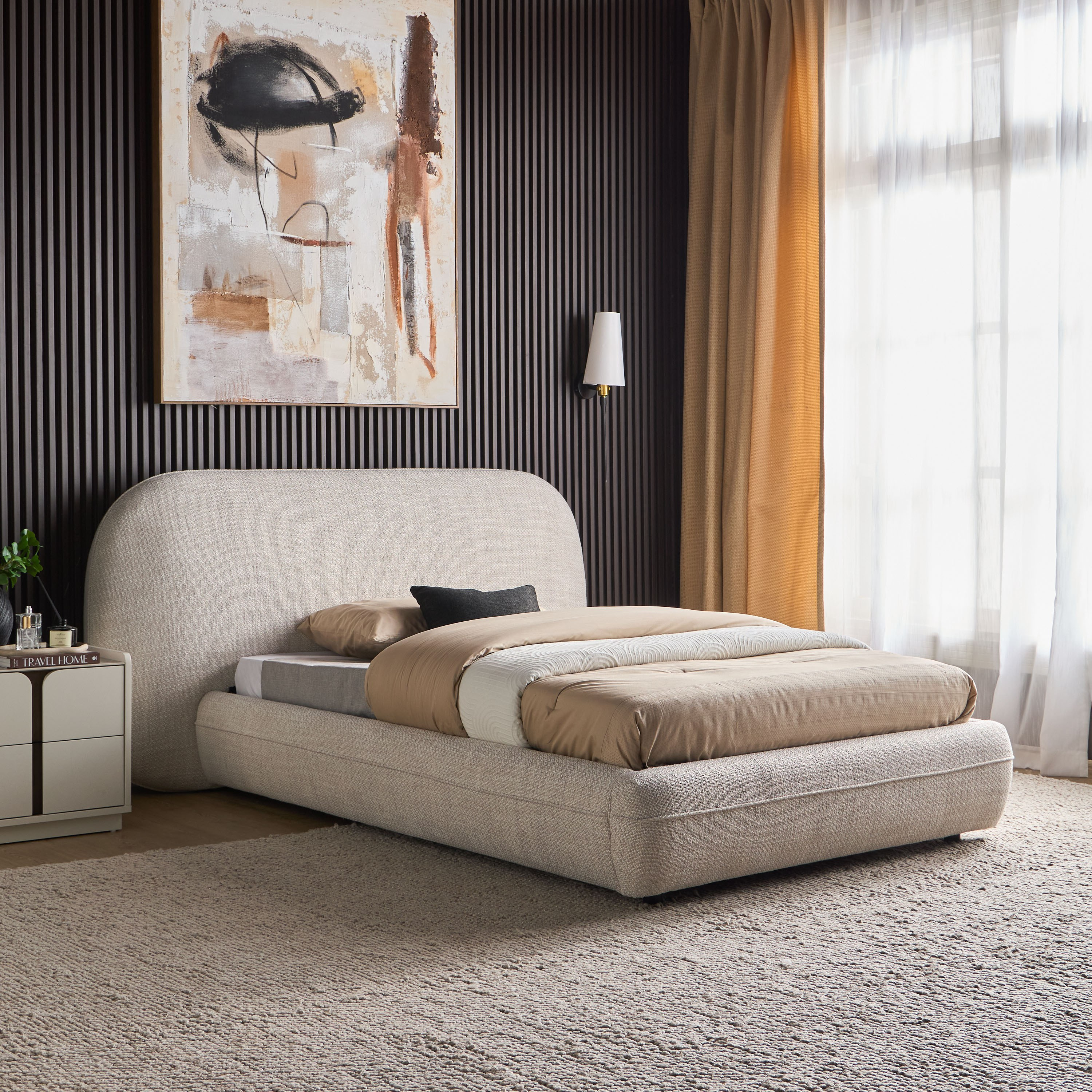 سرير فردي - نورديك فرينش - 120x200 سم-furniture-bedroom-beds-image-1