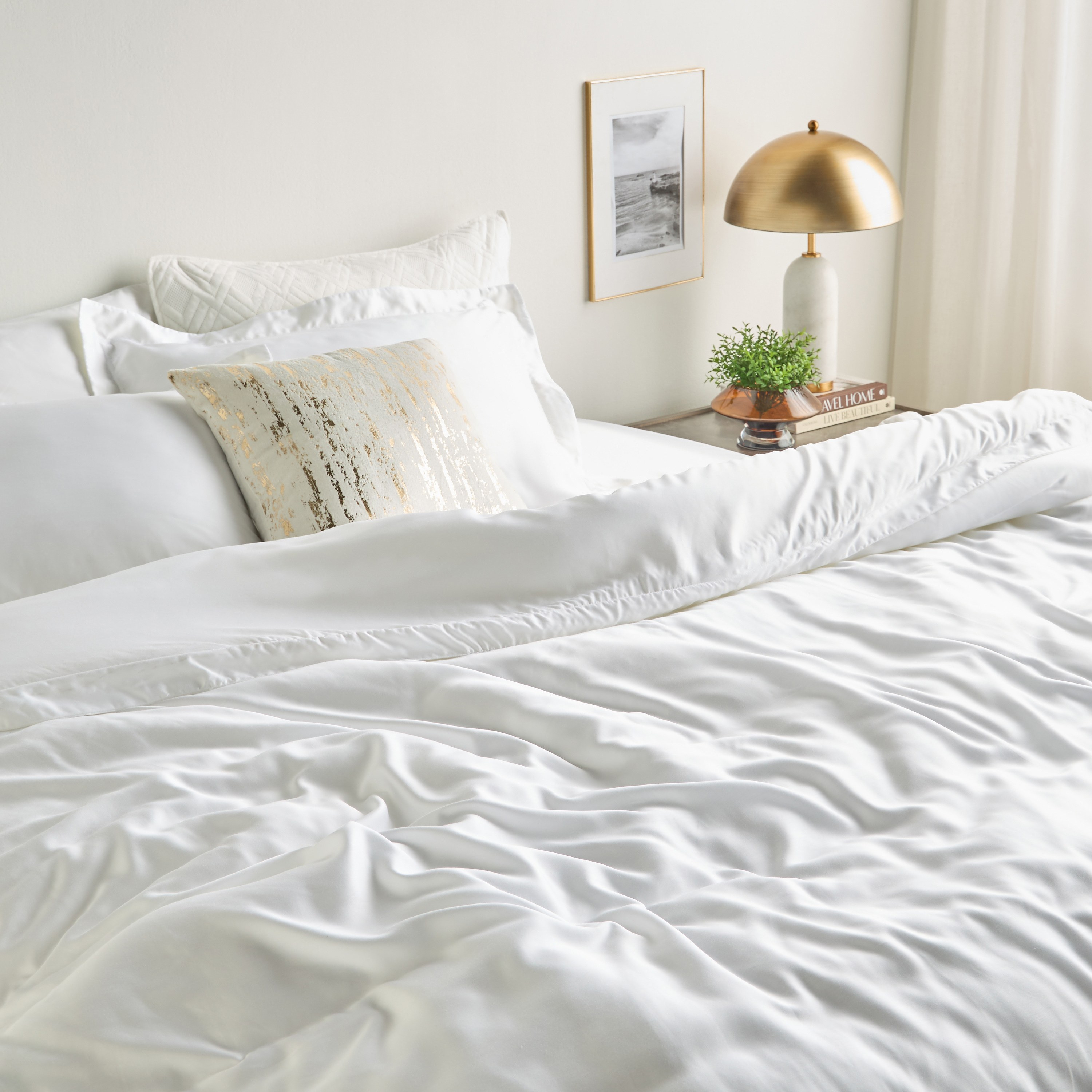 Sterla Tencel Sateen Weave 500 Thread Count 3-Piece Super King Comforter Set - 240x250 cm-household-bedding-comfortersandbedspreads-comforters-image-5