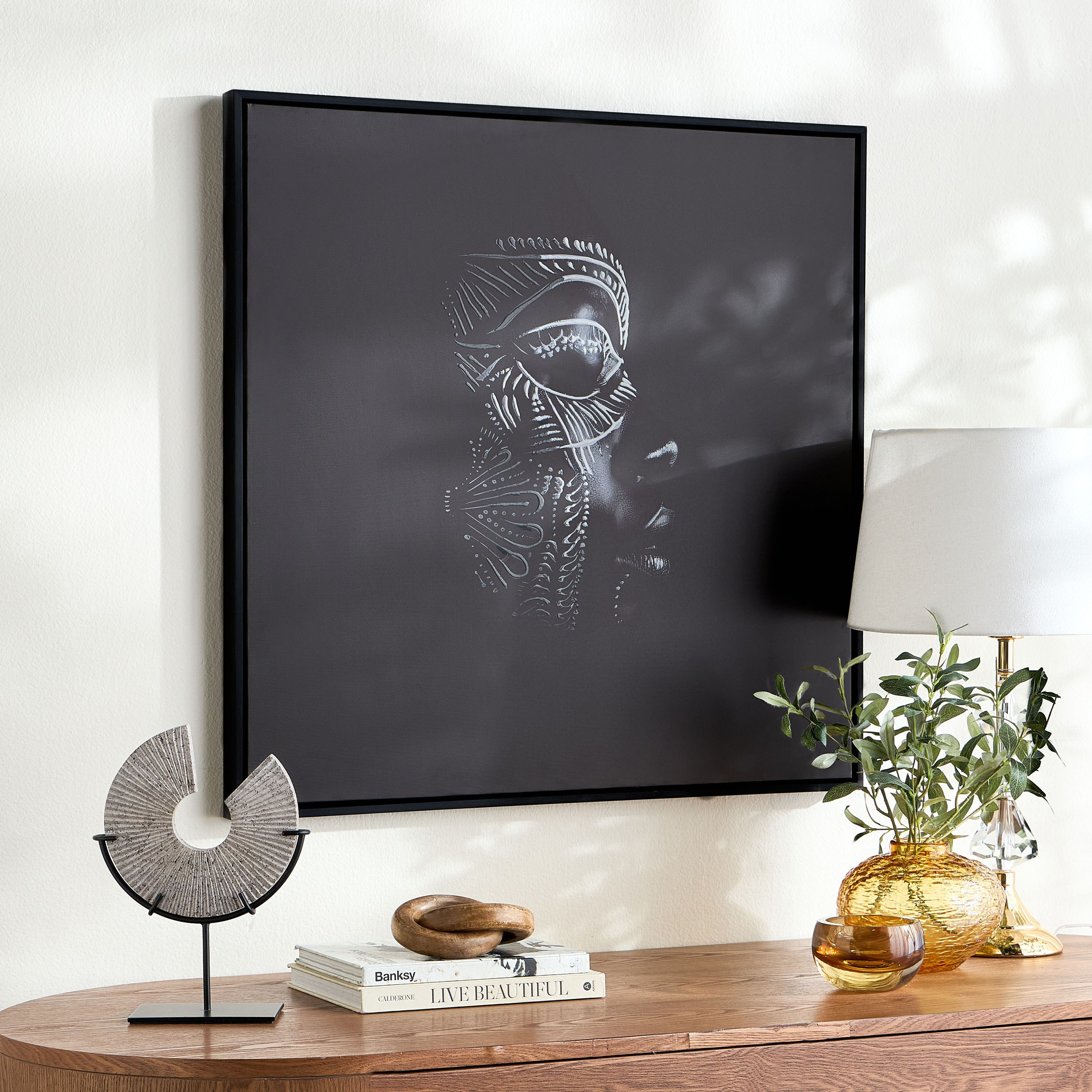 Zorion Framed Canvas Wall Art - 83x83 cm-household-walldecorandmirrors-wallart-image-3
