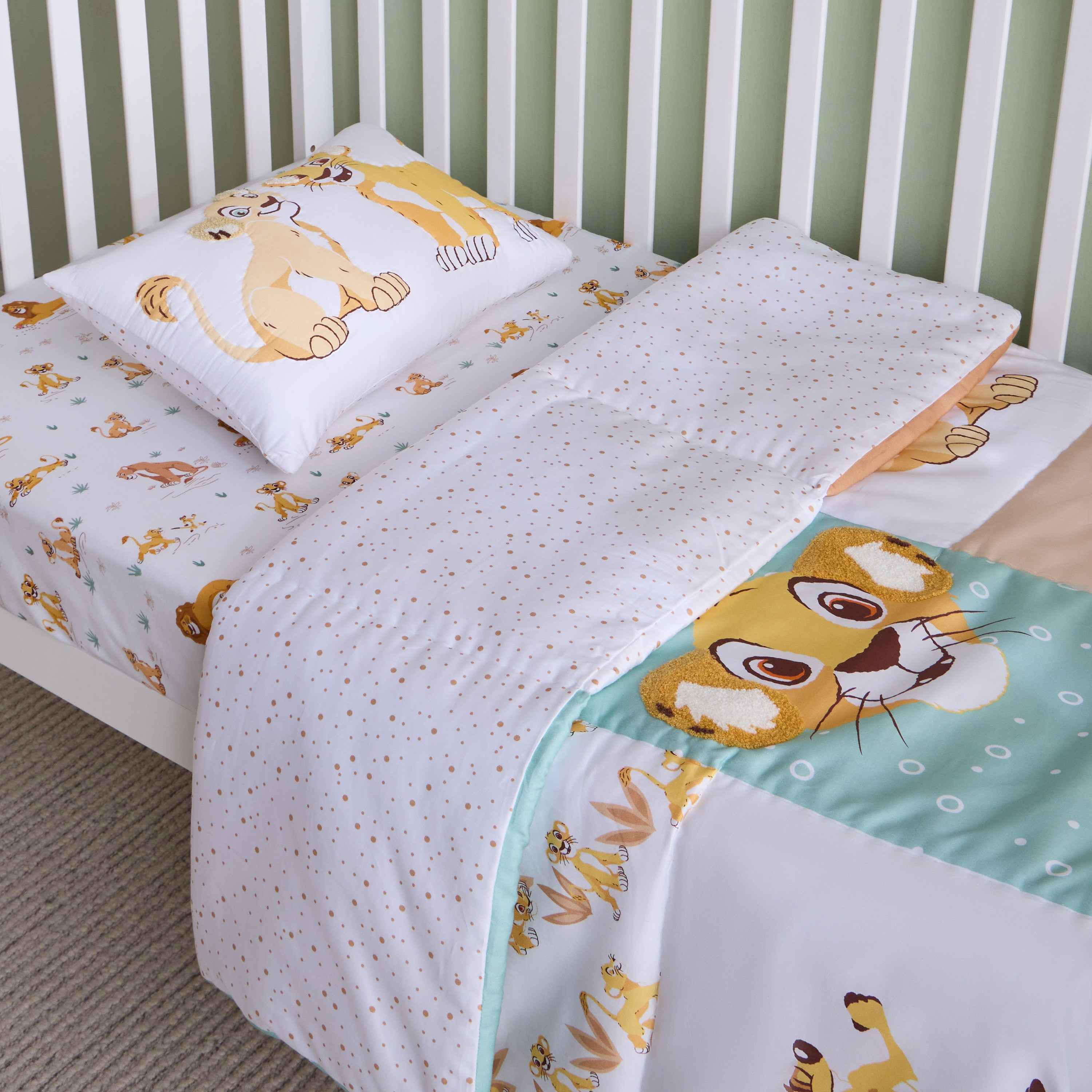طقم لحاف قطن 3 قطع بطبعات من ديزني - 100x140 سم-babyandkids-beddingandwindows-bedding-comforters-image-2