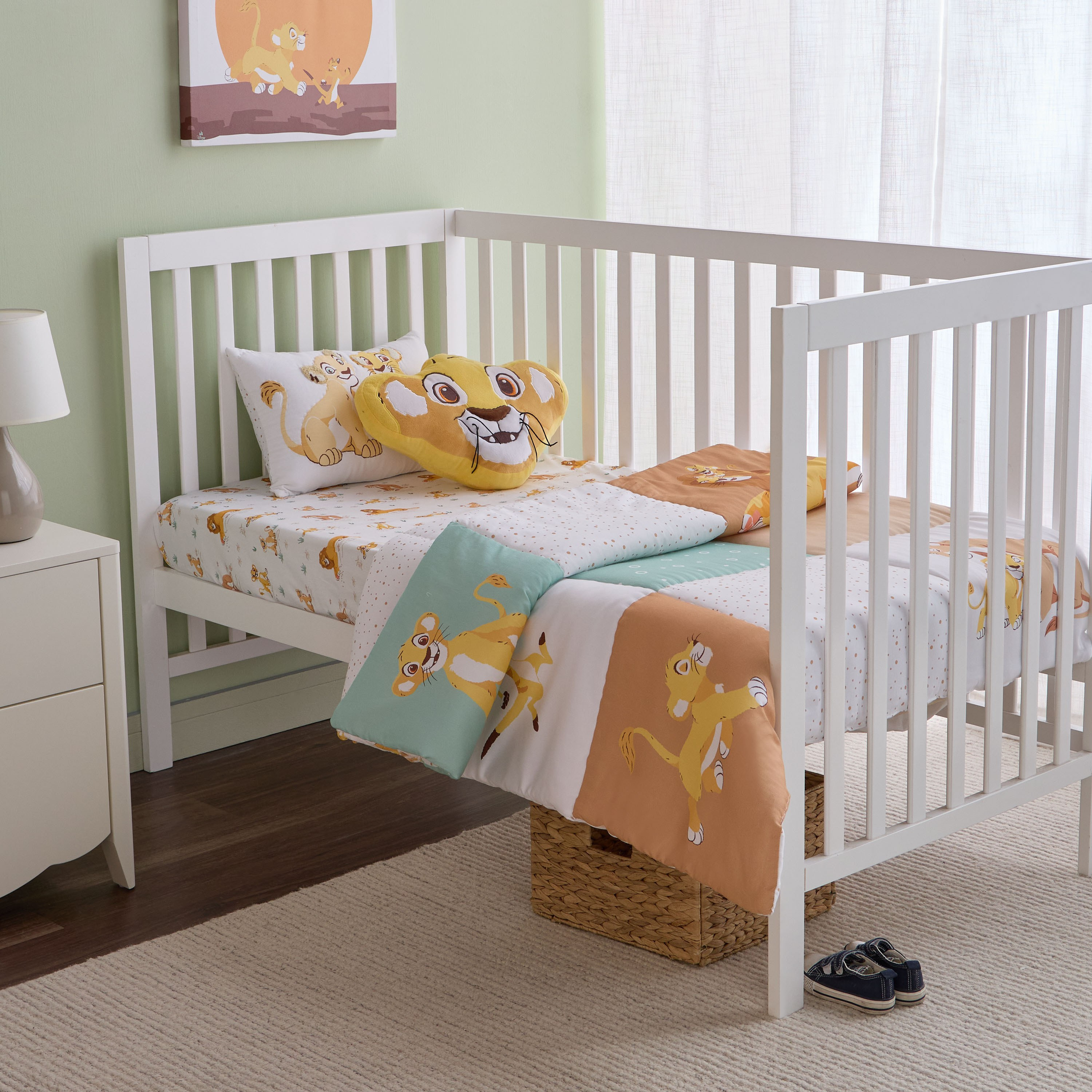 طقم لحاف قطن 3 قطع بطبعات من ديزني - 100x140 سم-babyandkids-beddingandwindows-bedding-comforters-image-4