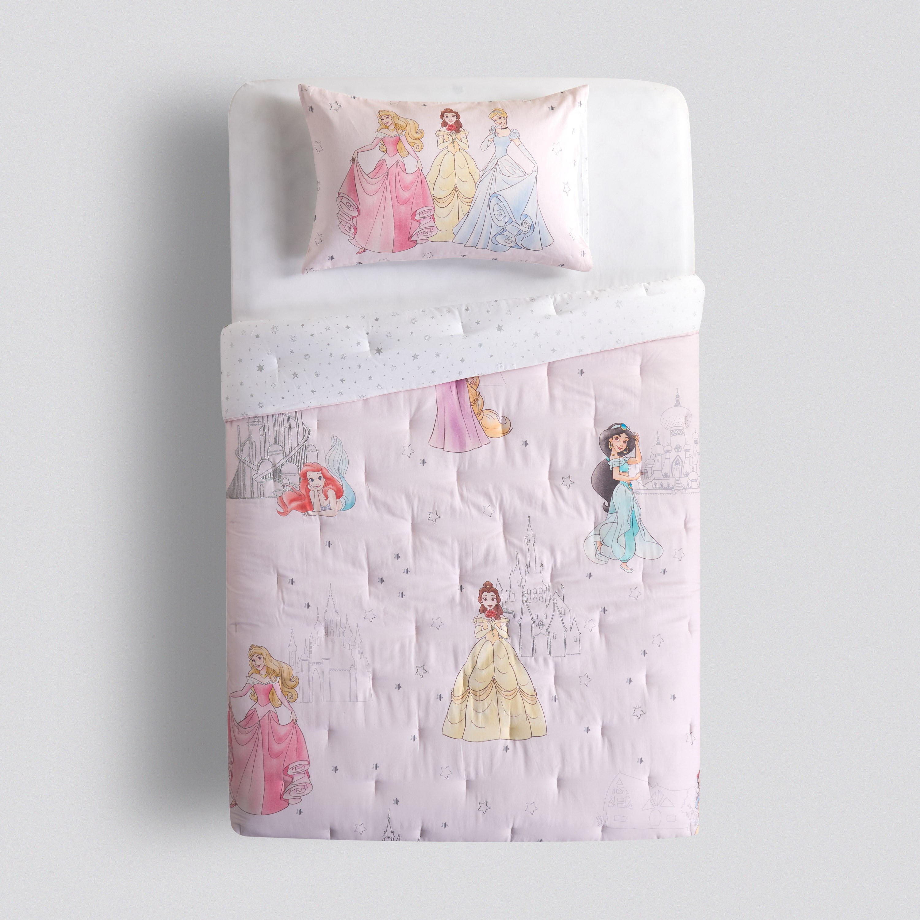 Disney Royal Princess Cotton 2-Piece Single Comforter Set - 135x220 cm-babyandkids-beddingandwindows-bedding-comforters-image-3