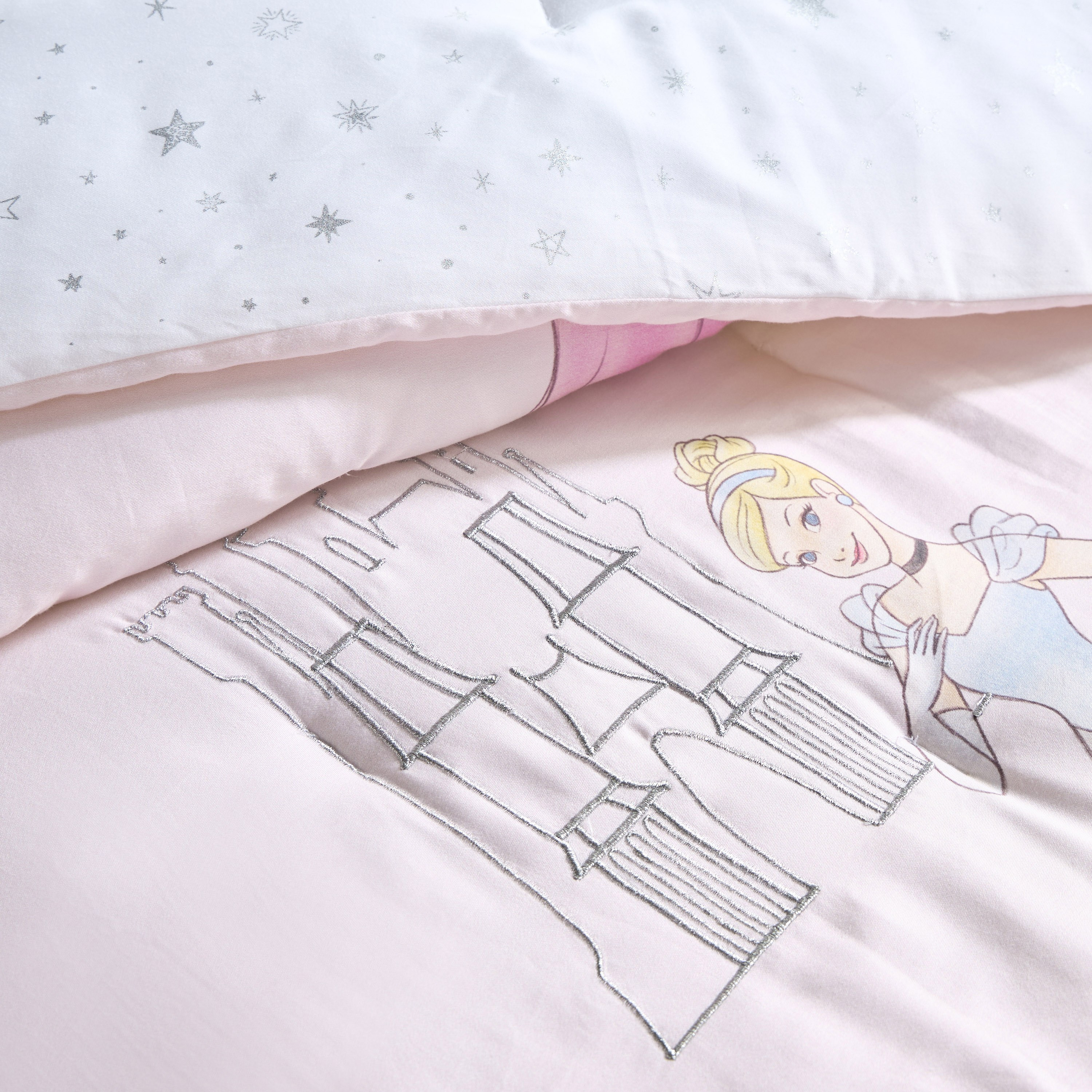 Disney Royal Princess Cotton Printed 3-Piece Full Comforter Set - 160x220 cm-babyandkids-beddingandwindows-bedding-comforters-image-5