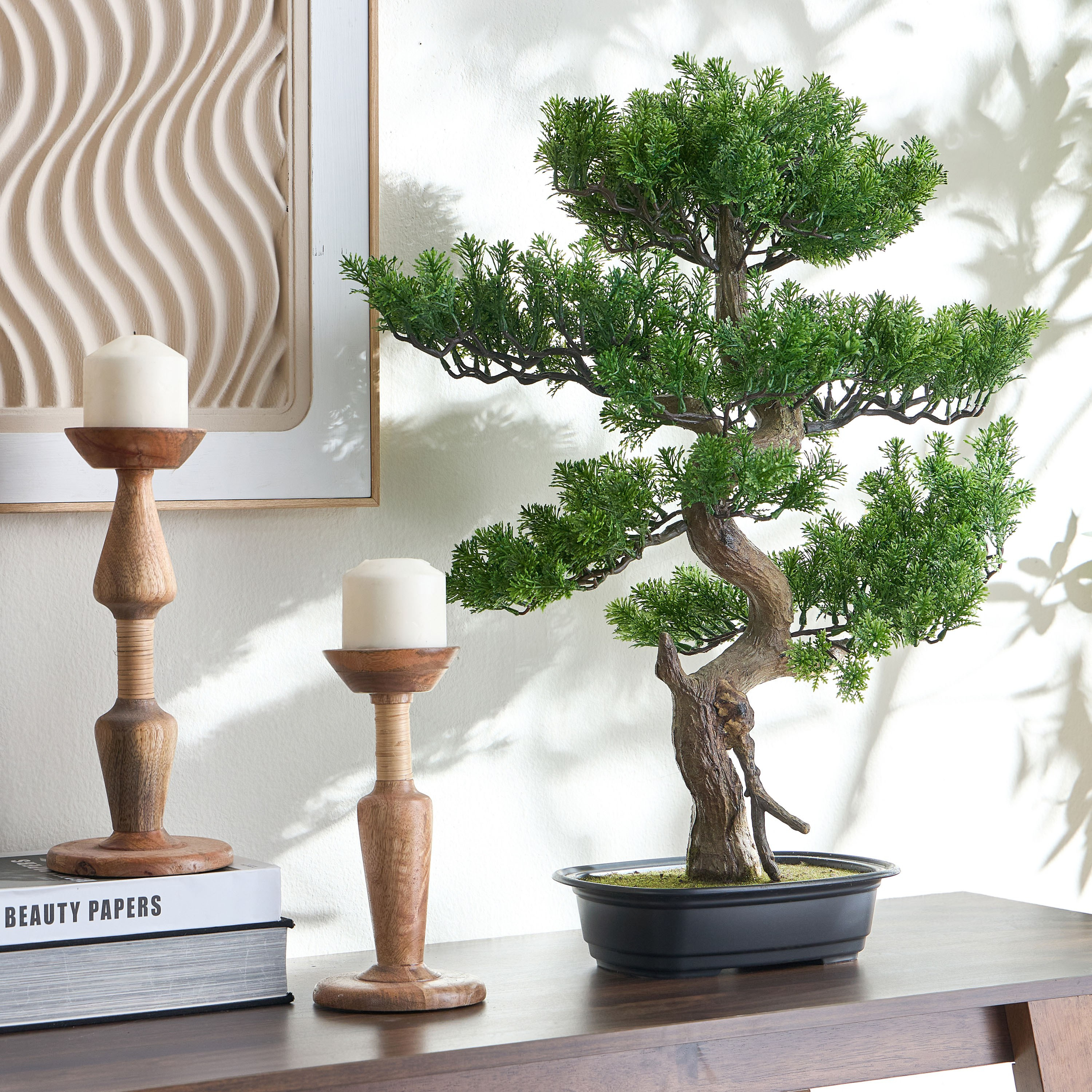 شجرة بونساي صناعية - 68 سم-household-gardenandoutdoor-artificialplants-bonsai-image-2