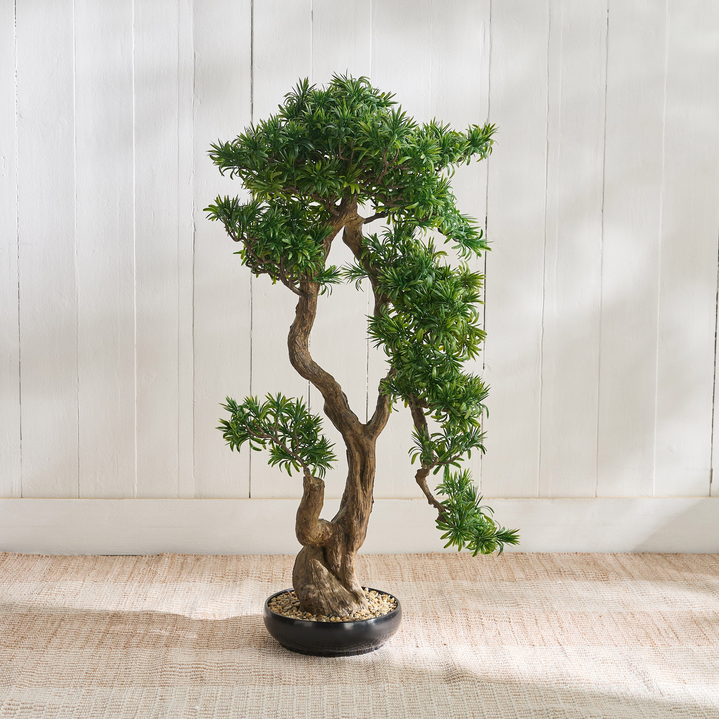 شجرة  بونساي شيفليرا بودوكاربوس ماكروفيلوس في إناء زرع - 103 سم-household-gardenandoutdoor-artificialplants-bonsai-image-1