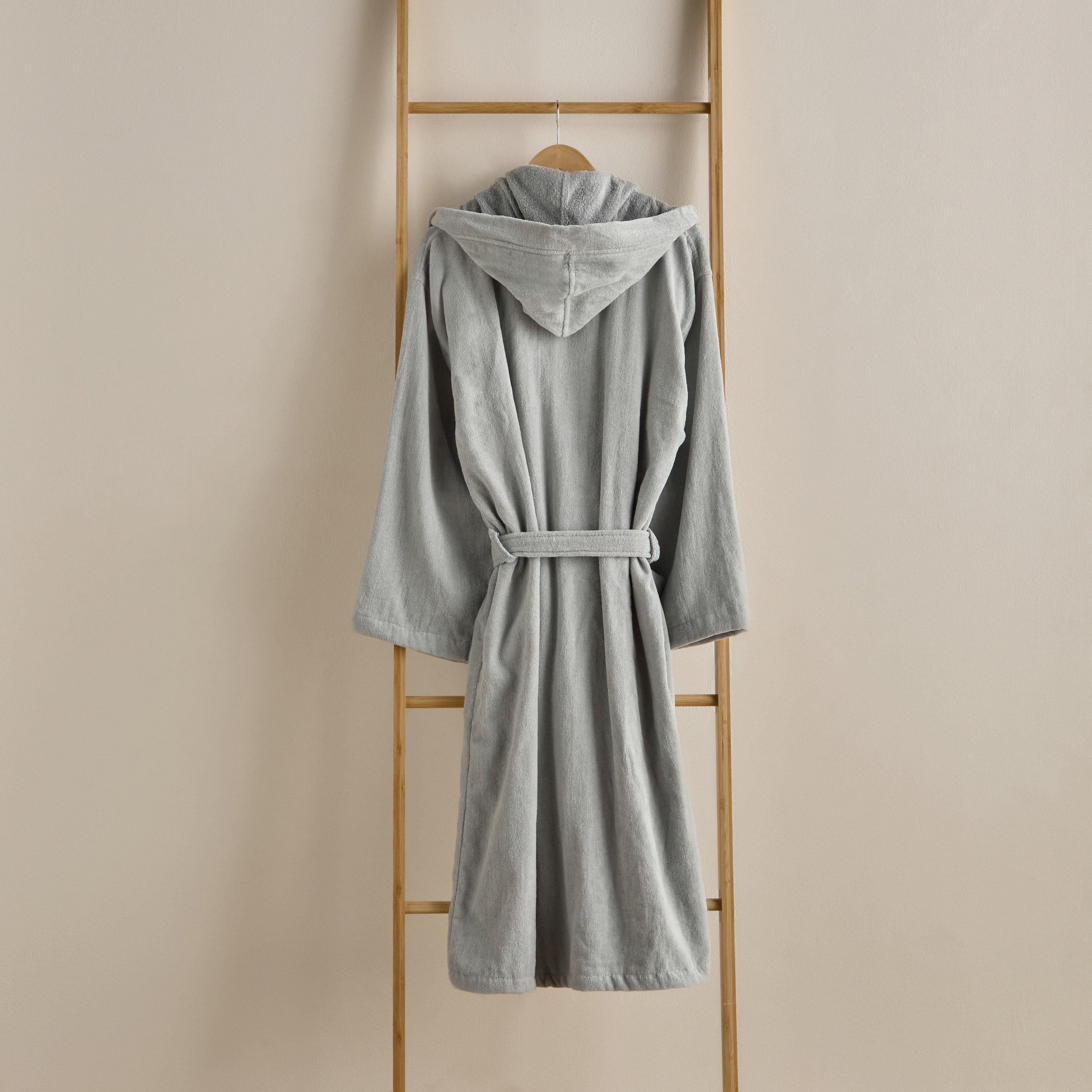 Velour Hooded Bathrobe - Medium-household-bathandlaundry-bathlinen-bathrobesandslippers-bathrobes-image-2