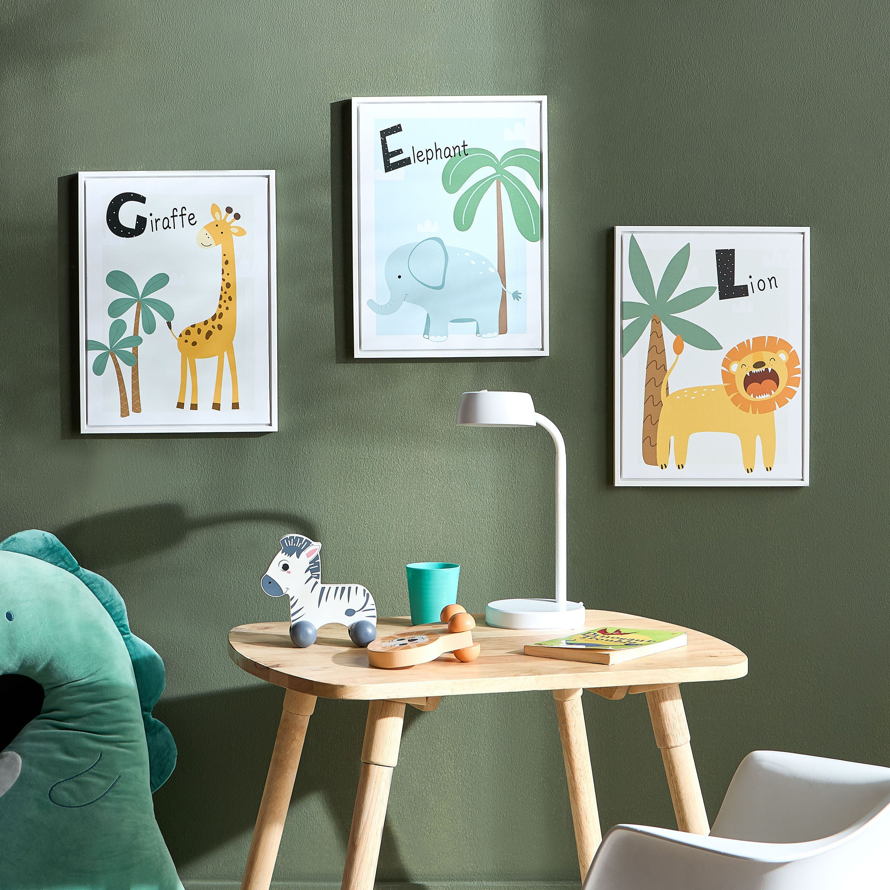Lion Framed Canvas Wall Art - 30x40 cm-babyandkids-decorandlighting-decor-wallart-image-3