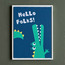 Hello Folks! PS Framed Canvas Wall Art - 30x40 cm-kids-decorandlighting-decor-wallart-image-1