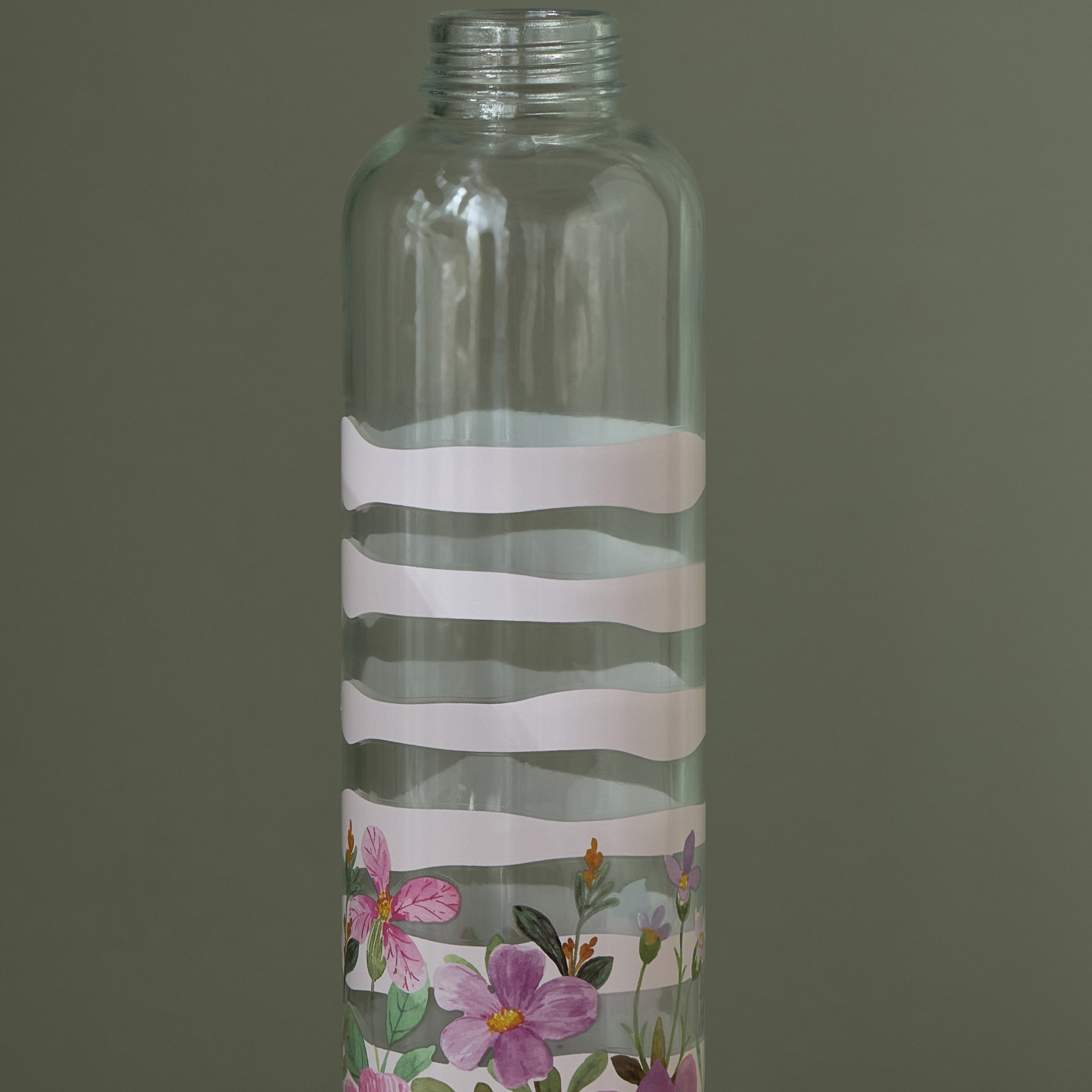 Equa Blush Floral Print Water Bottle - 600 ml-household-dining-drinkserveware-bottles-image-3