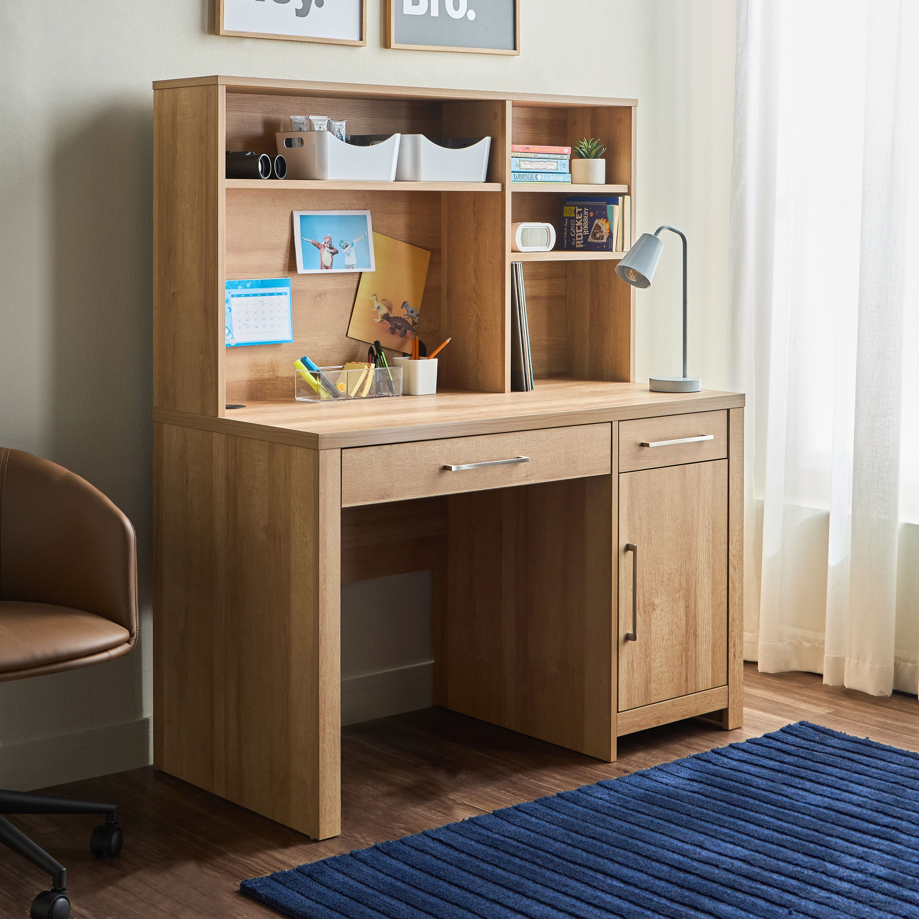 Bradley Study Desk with Hutch-babyandkids-roomfurniture-studydesks-image-1
