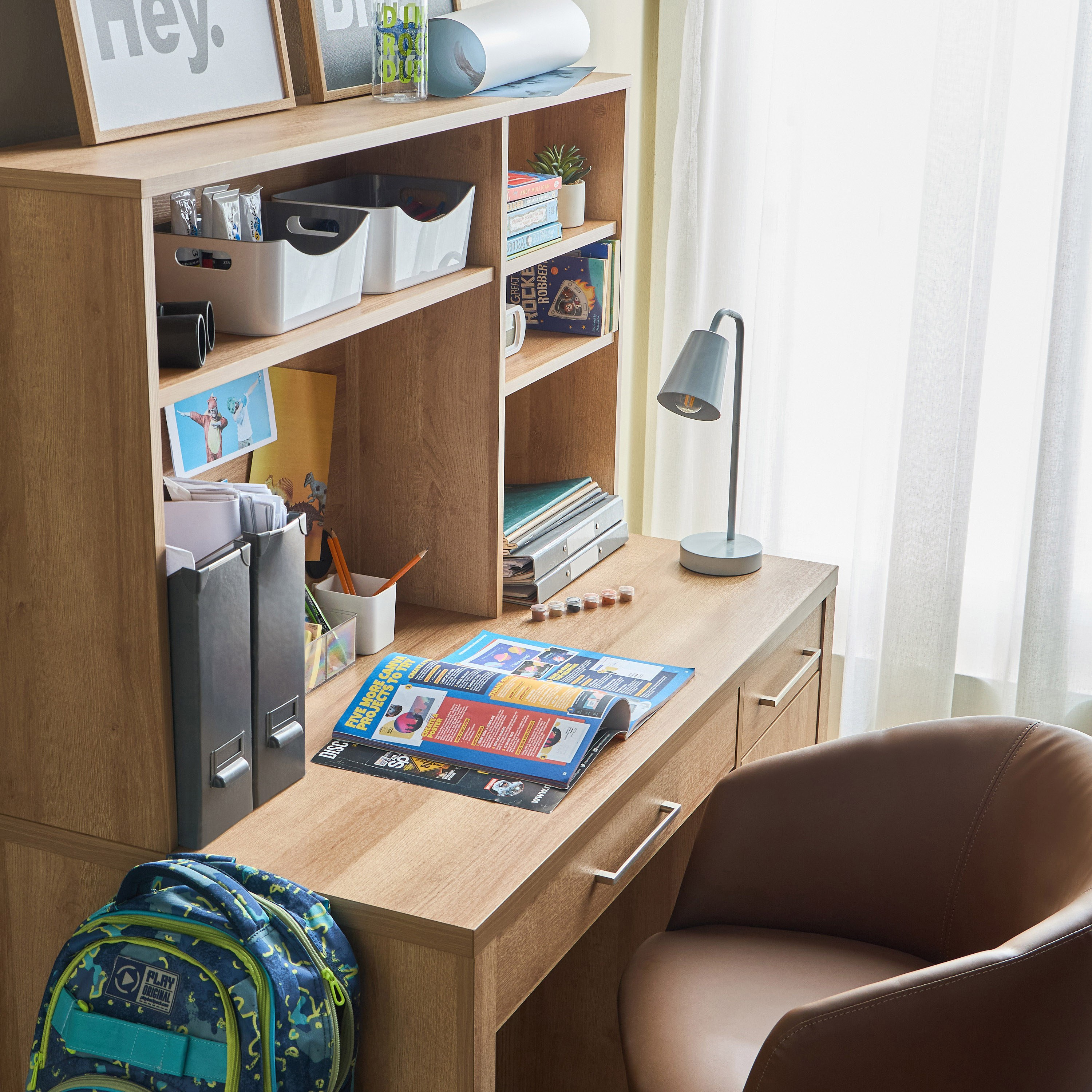 Bradley Study Desk with Hutch-babyandkids-roomfurniture-studydesks-image-4