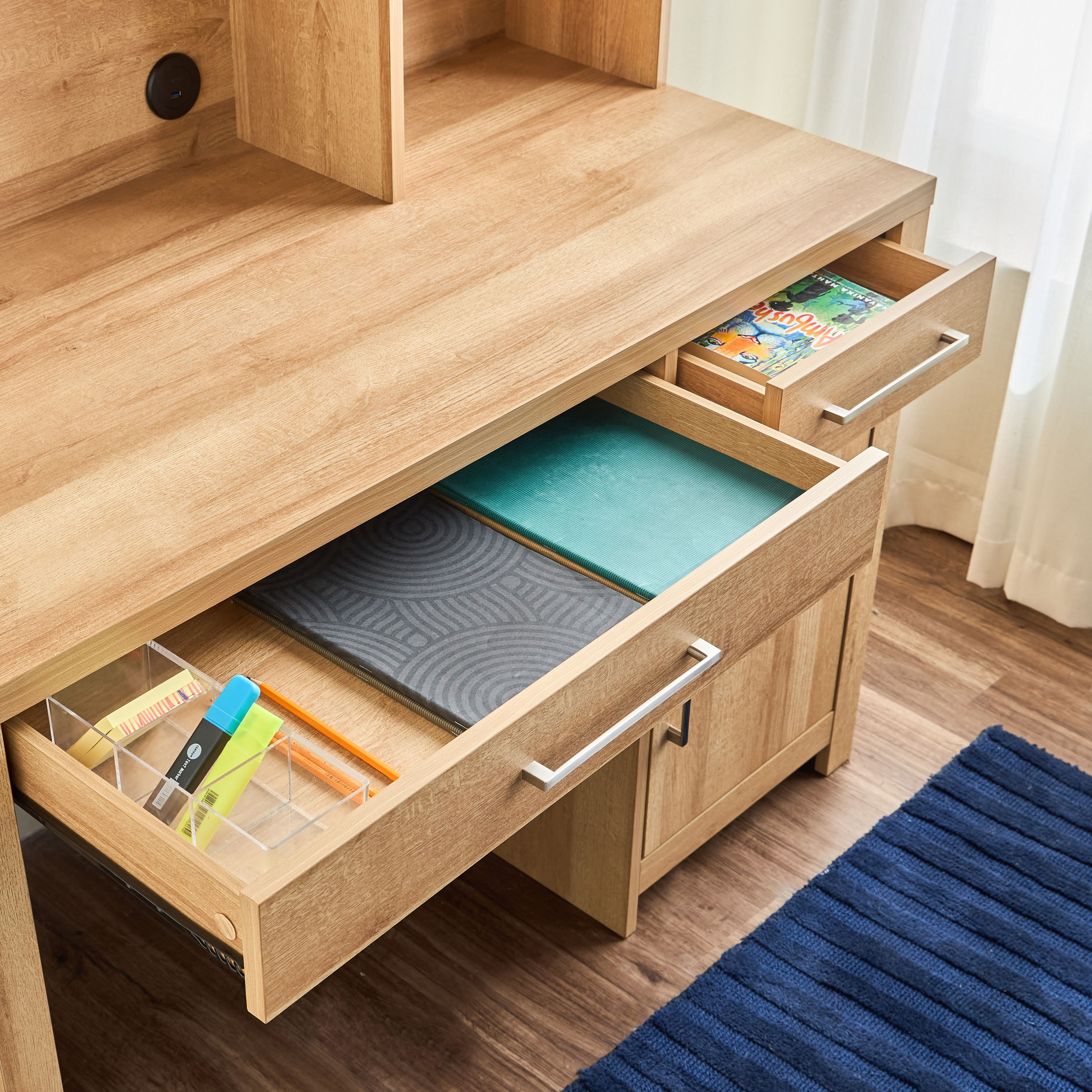 Bradley Study Desk with Hutch-babyandkids-roomfurniture-studydesks-image-7