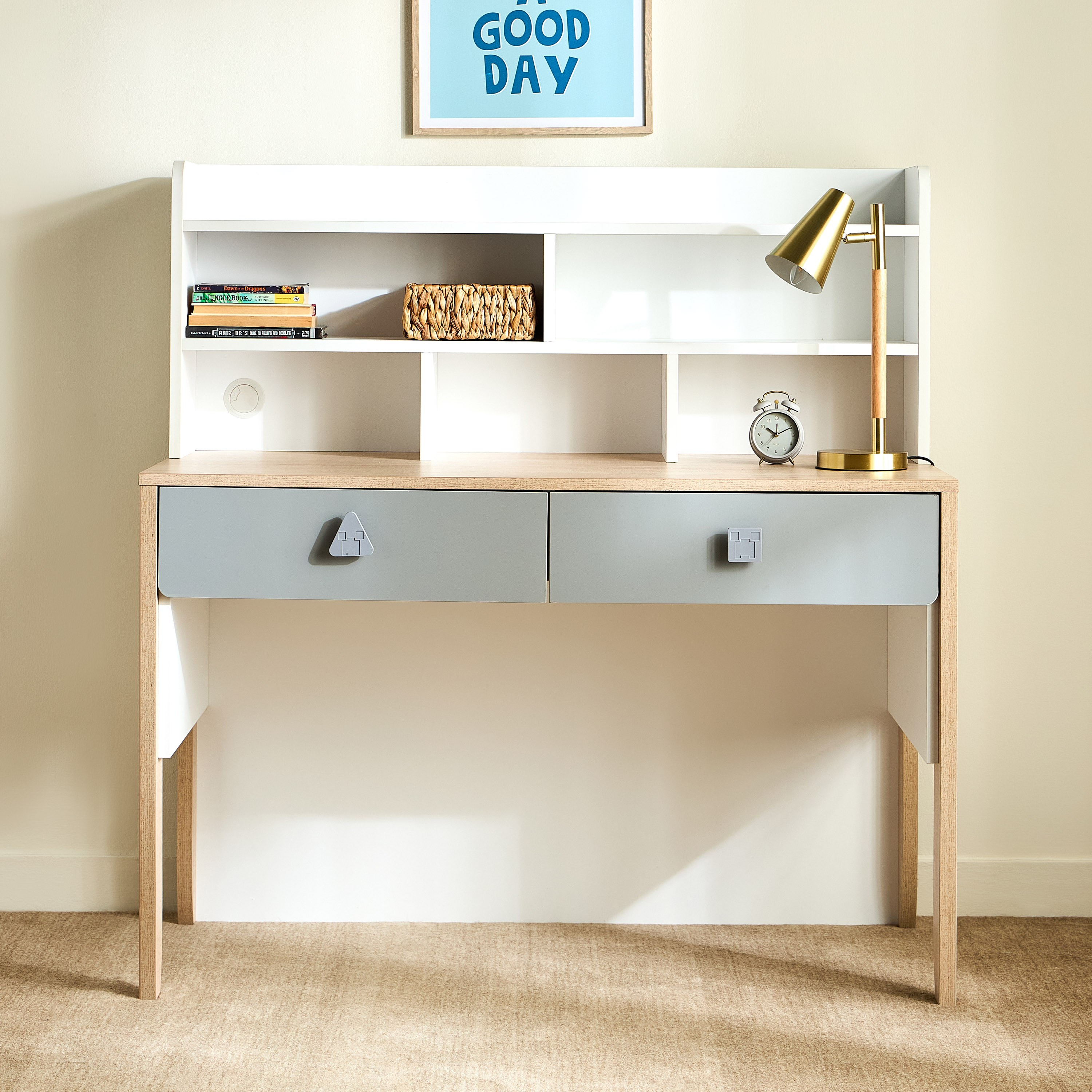 Julius Study Desk with Hutch-babyandkids-roomfurniture-studydesks-image-2