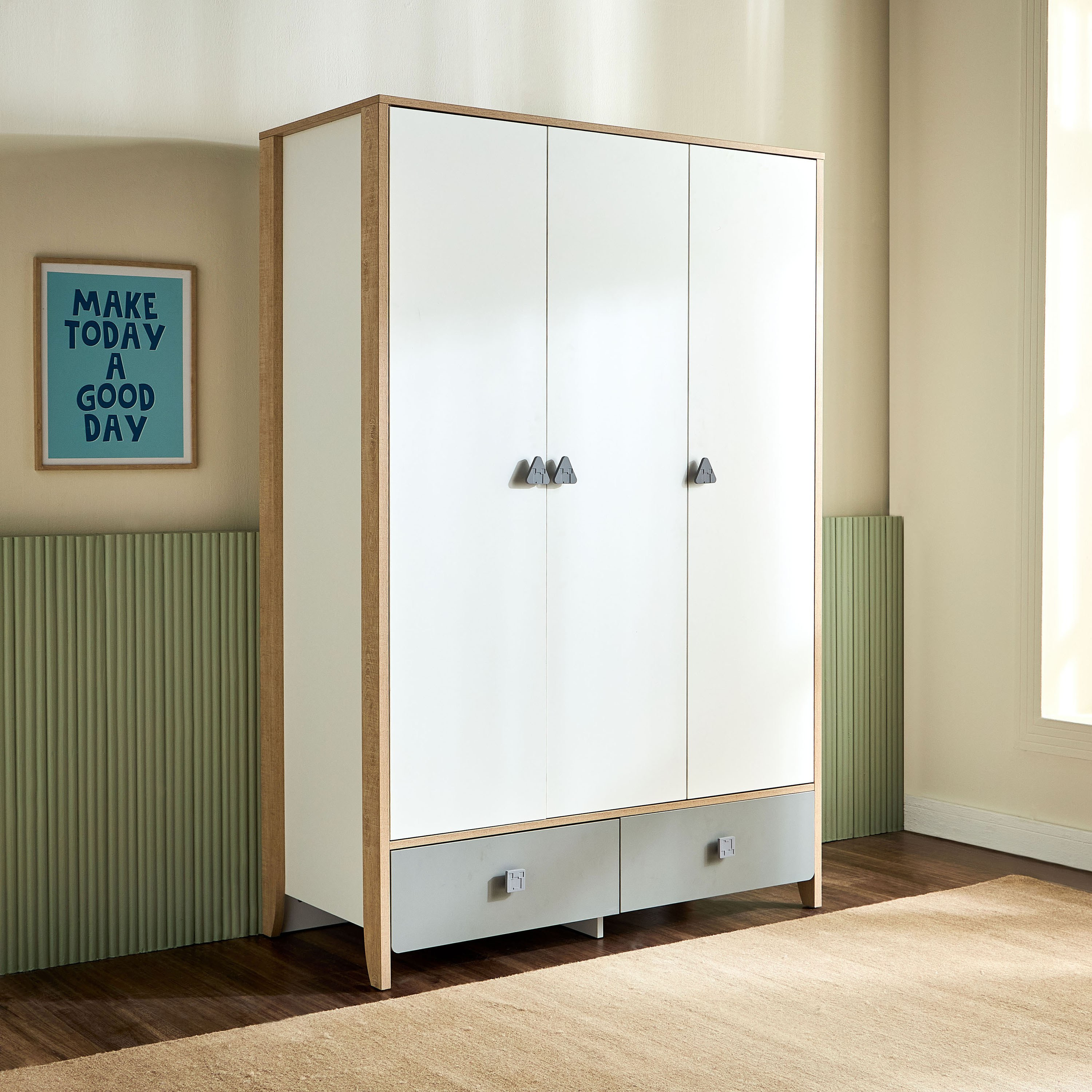 Julius 3-Door Wardrobe-babyandkids-roomfurniture-wardrobes-image-1