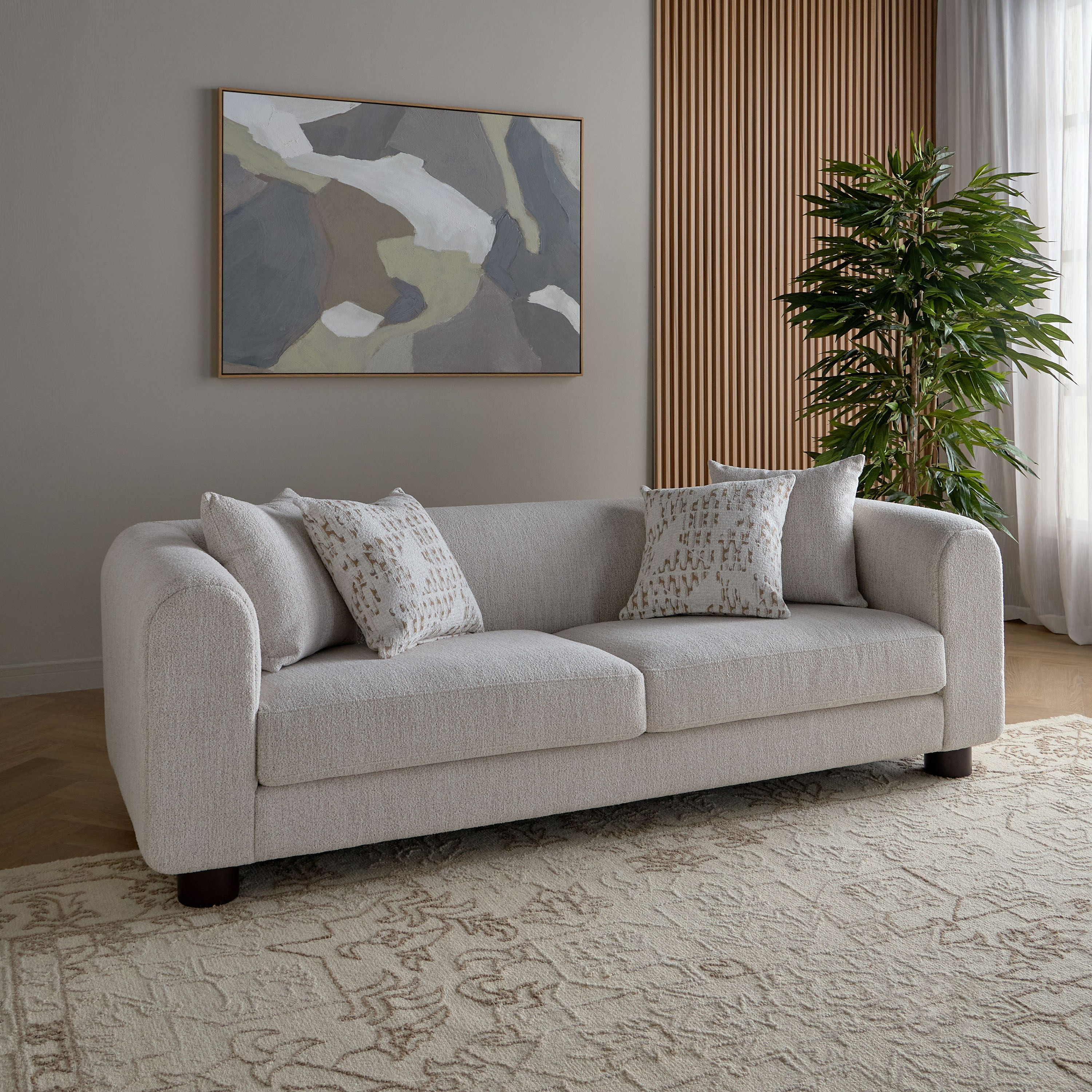 Danli 3-Seater Fabric Sofa