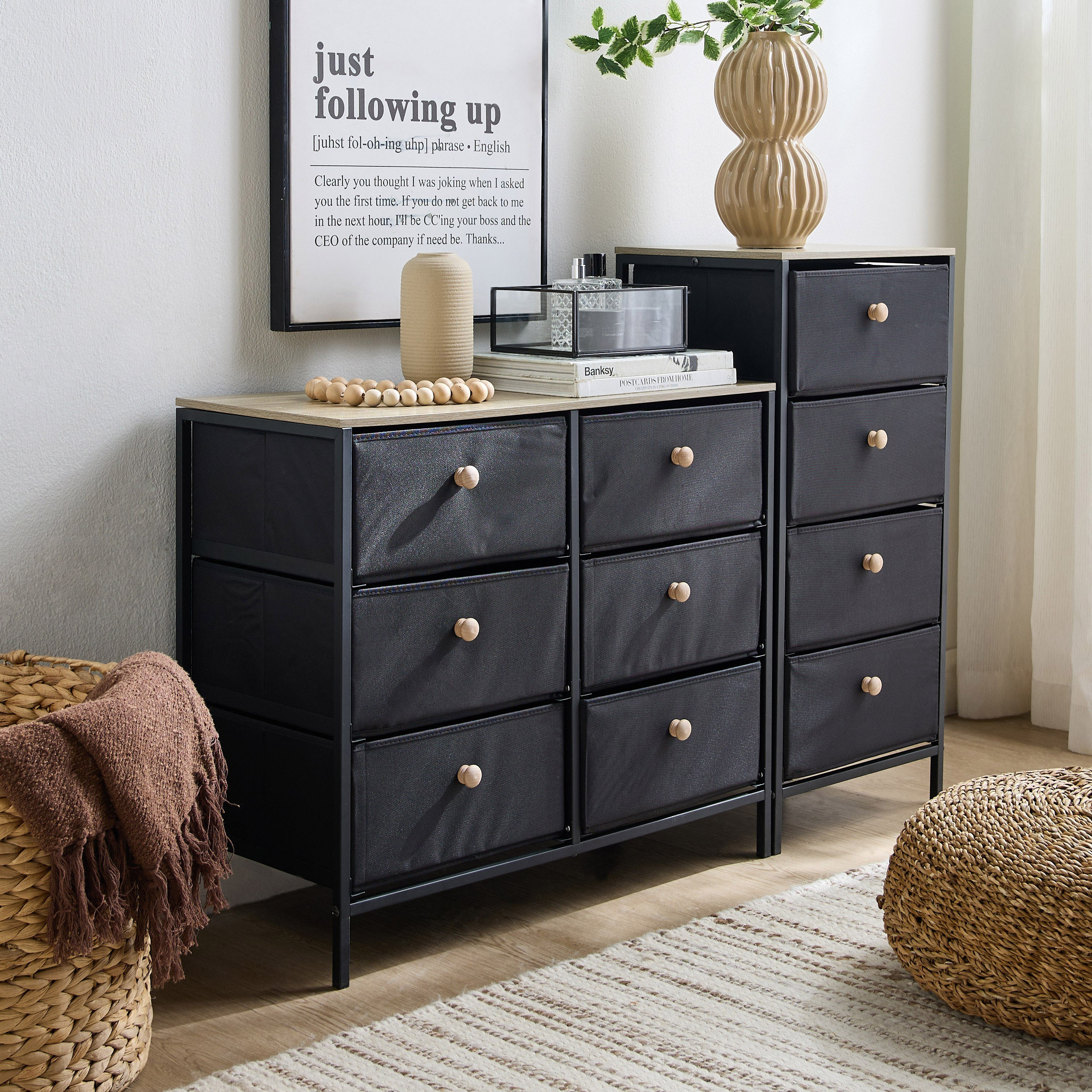 رف تخزين 4 طوابق - برودي - 30x35 سم-household-storage-storagesolutions-drawercabinets-image-7