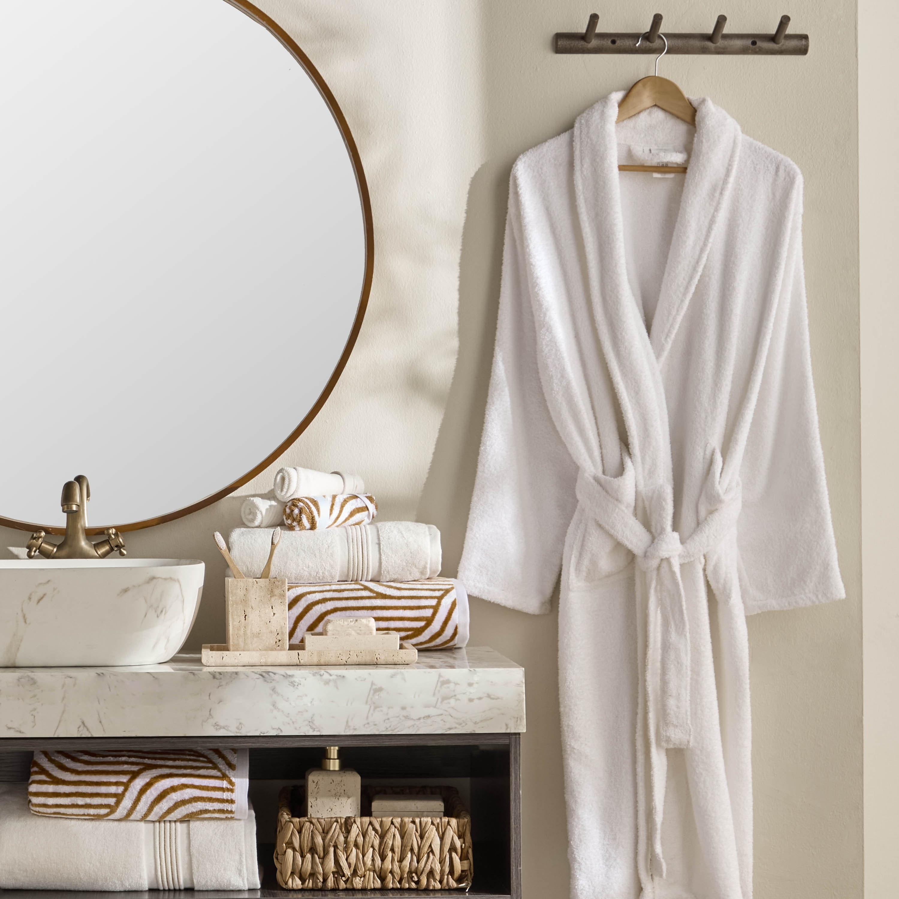 Tranquil 450 GSM Portuguese Cotton Bath Towel - 70x140 cm-household-bathandlaundry-bathlinen-towels-image-6
