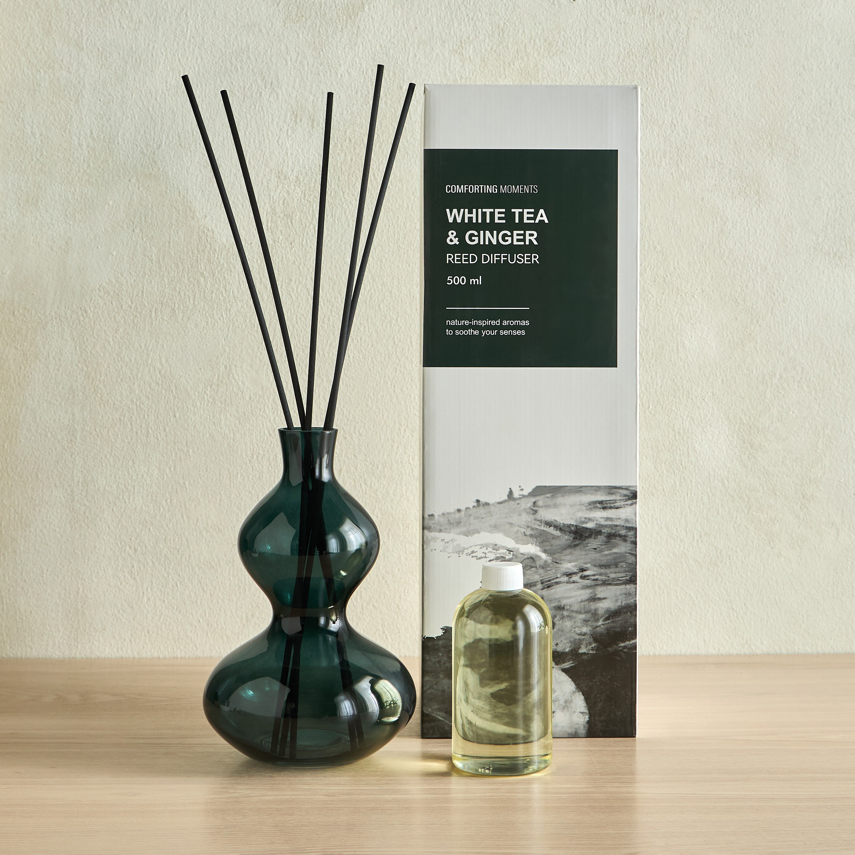 موزع عطور بالأعواد أكسنت وايت تي آند جنجر - بوجي - 500 مل-household-homefragrance-reeddiffusers-image-2