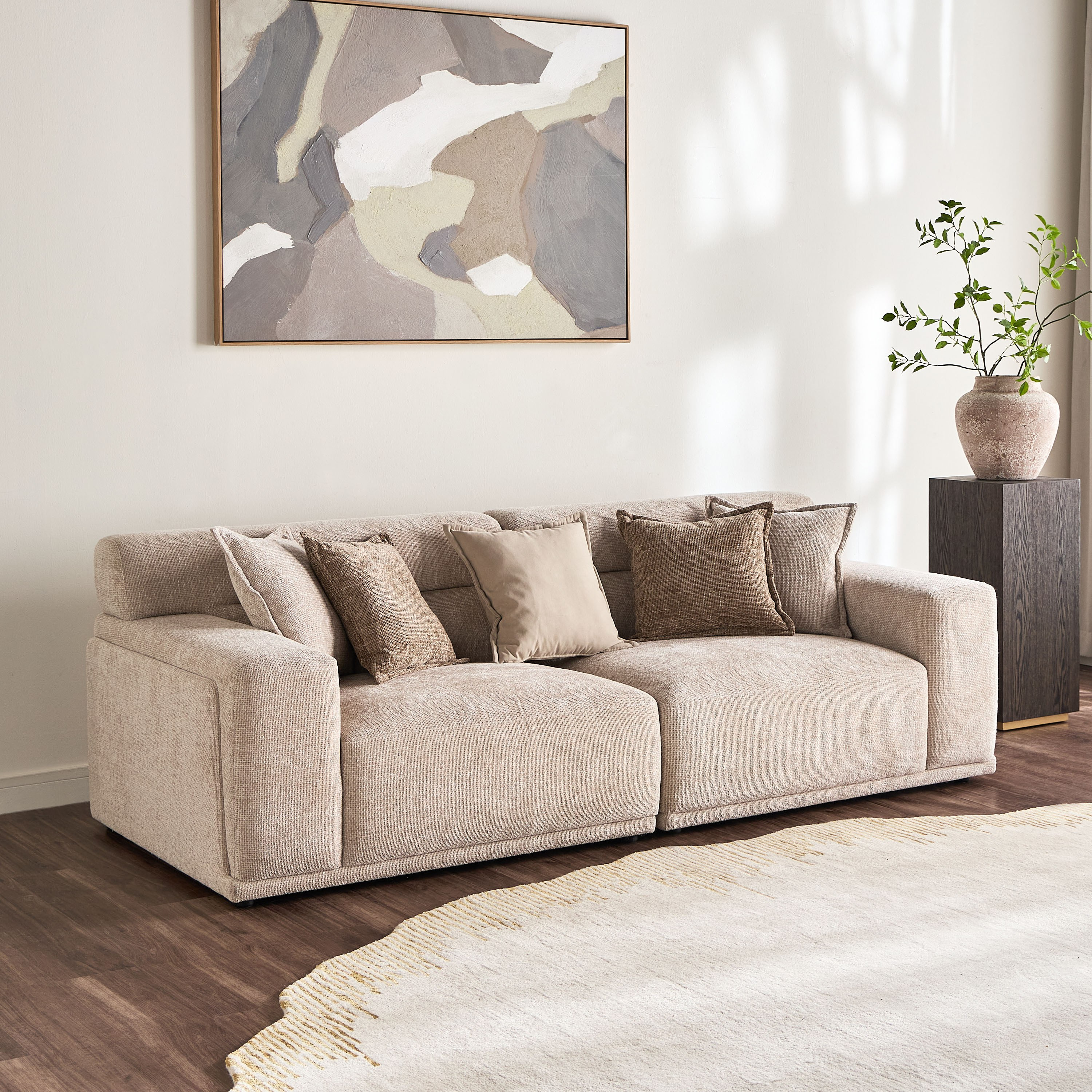 Doree 3-Seater Fabric Sofa-furniture-sofaandseating-sofasandsofasets-image-1