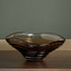 Nexus Ribbed Glass Decorative Bowl - 30 cm-household-decor-vasesandbowls-image-1