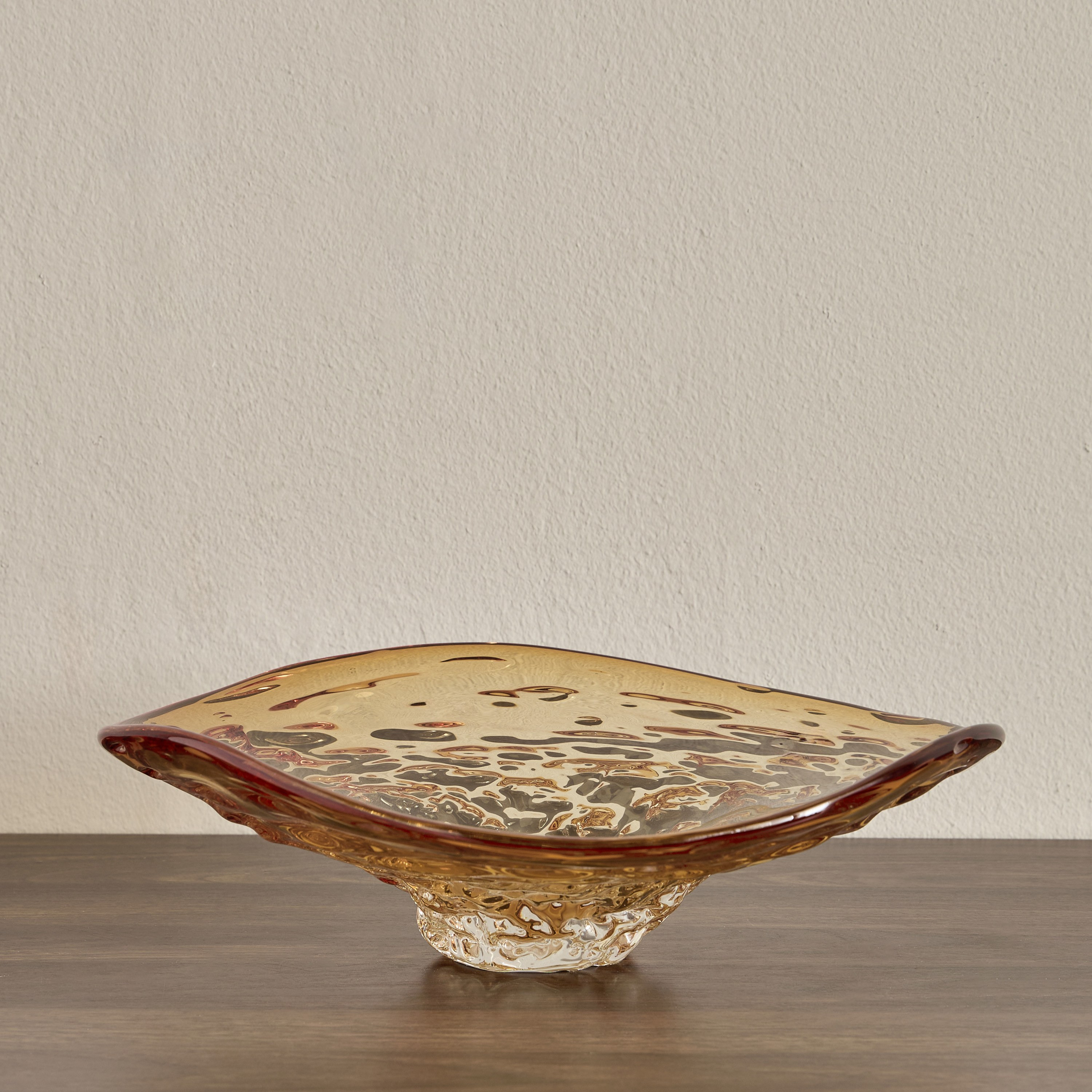 Lugano Glass Decorative Bowl - 32x32 cm-household-decor-vasesandbowls-image-1