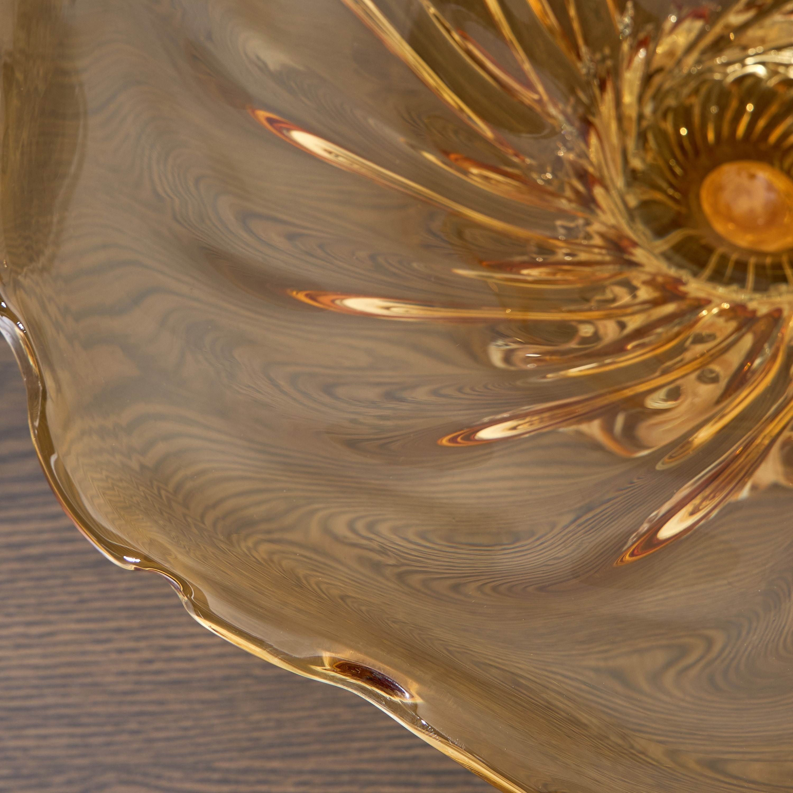 Nexus Glass Decorative Bowl - 35 cm-household-decor-vasesandbowls-image-3