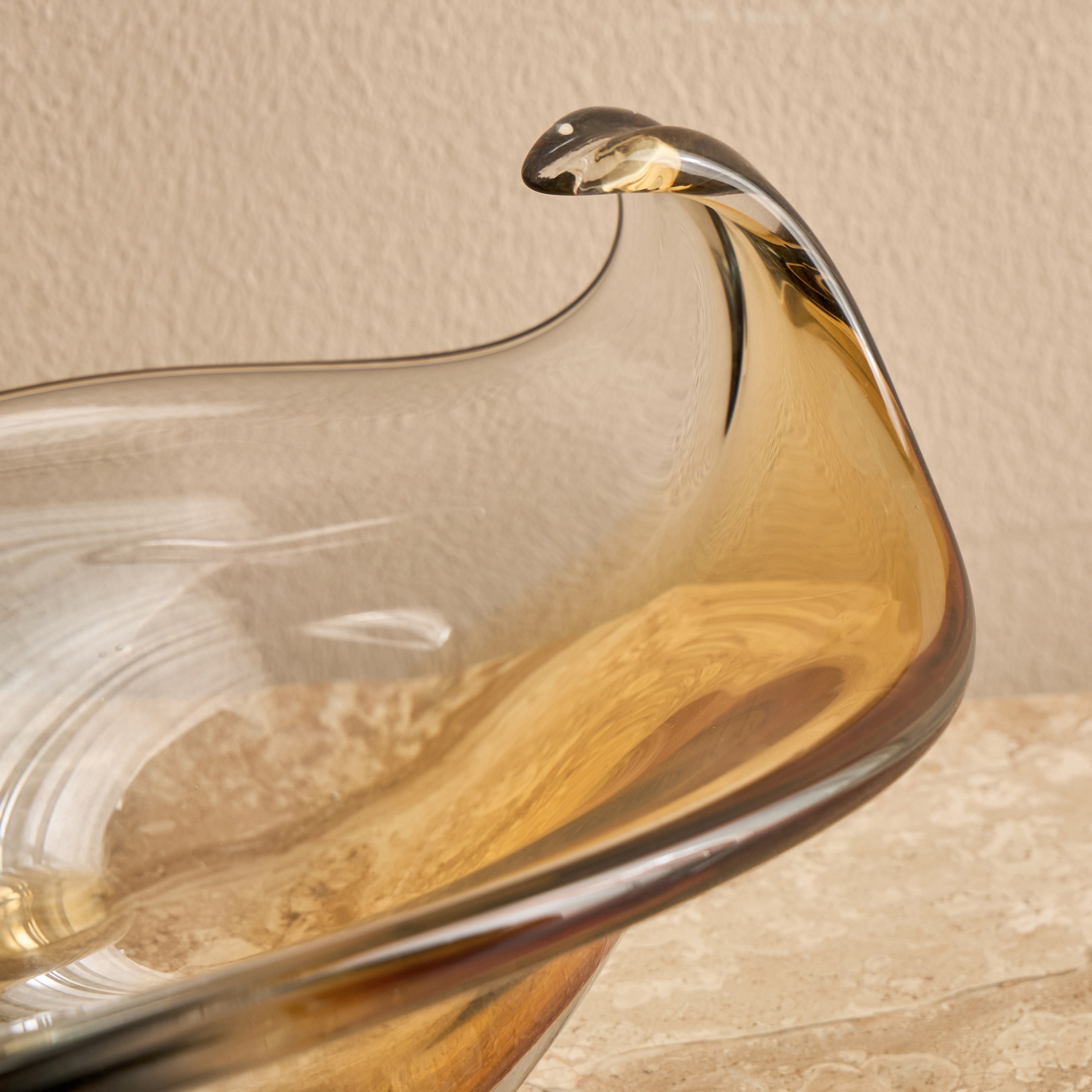 Nexus Glass Decorative Bowl - 21x30 cm-household-decor-vasesandbowls-image-2