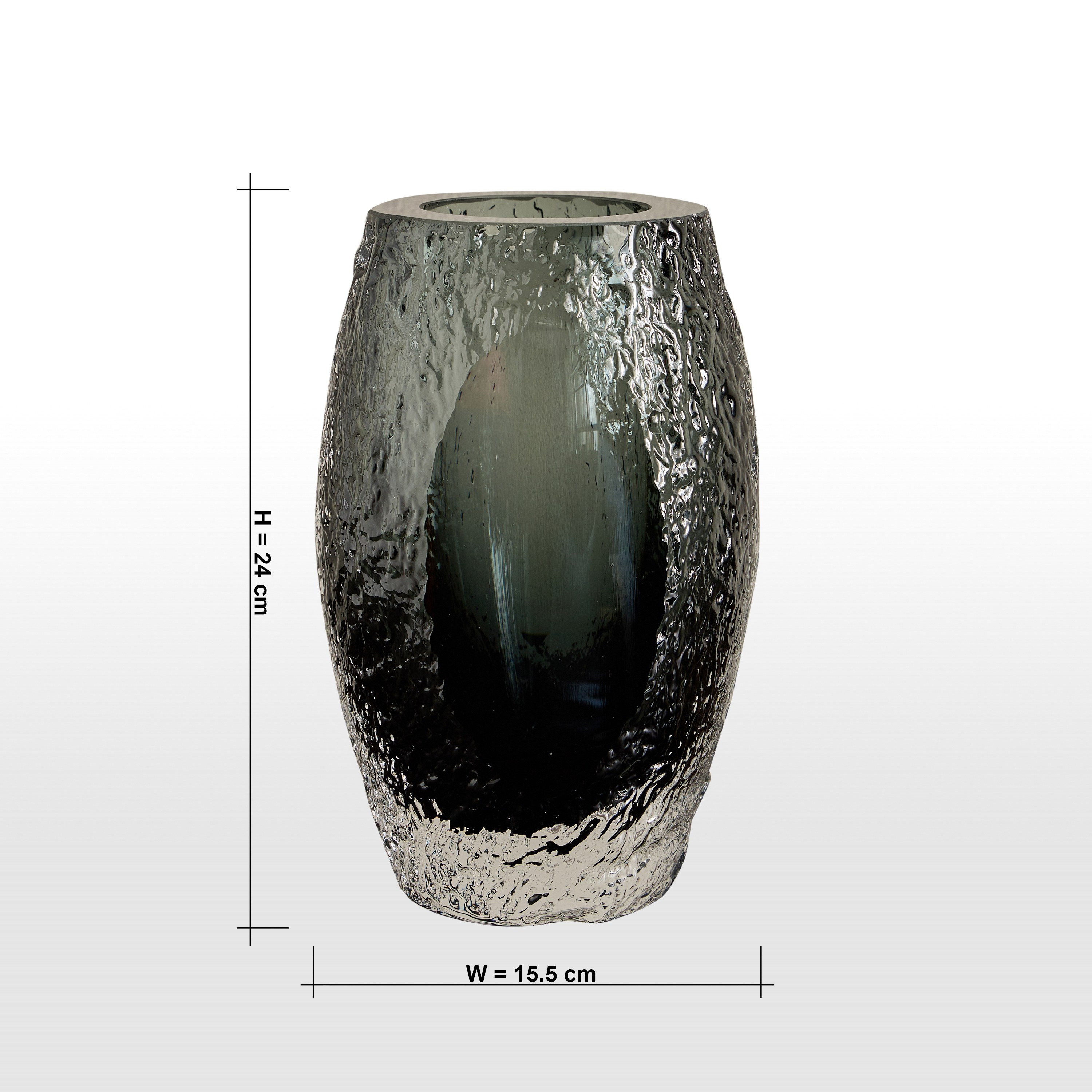 مزهرية زجاج - كومو - 24 سم-household-decor-vasesandbowls-image-4