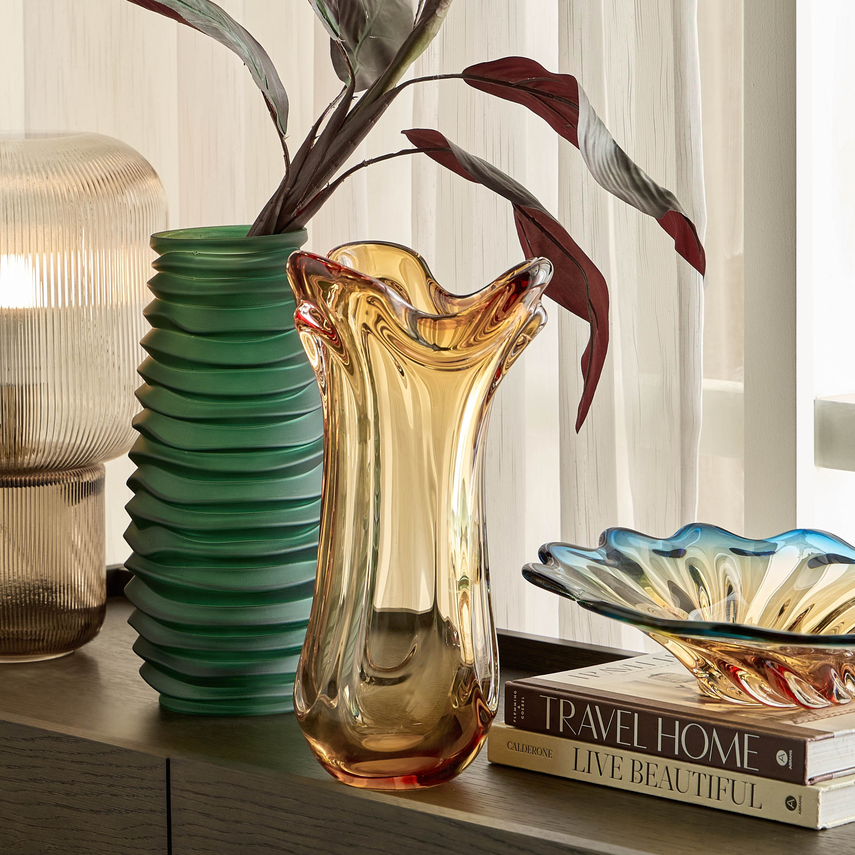 Kelly Glass Vase - 35 cm-household-decor-vasesandbowls-image-3