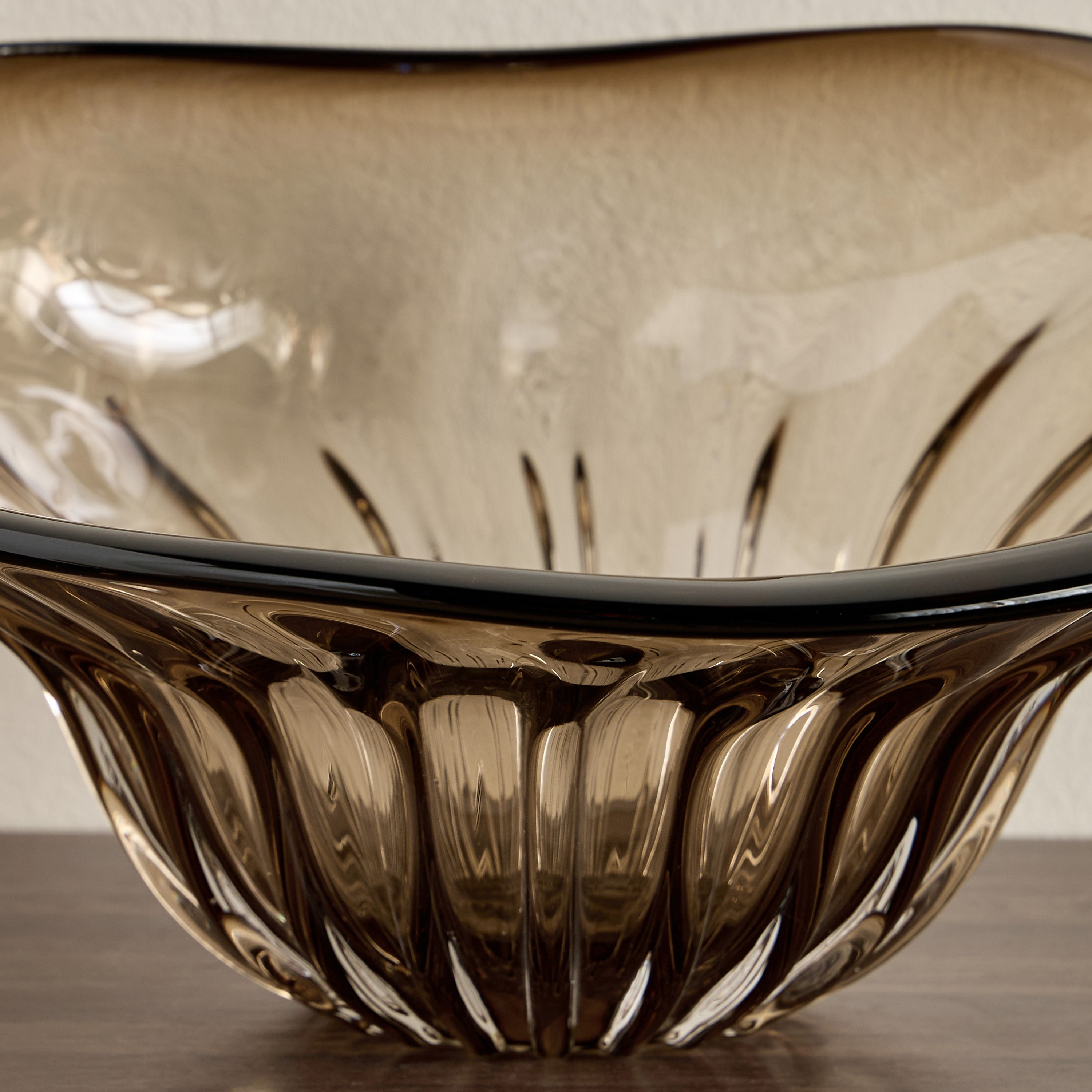 Nexus Glass Decorative Bowl - 37 cm-household-decor-vasesandbowls-image-2