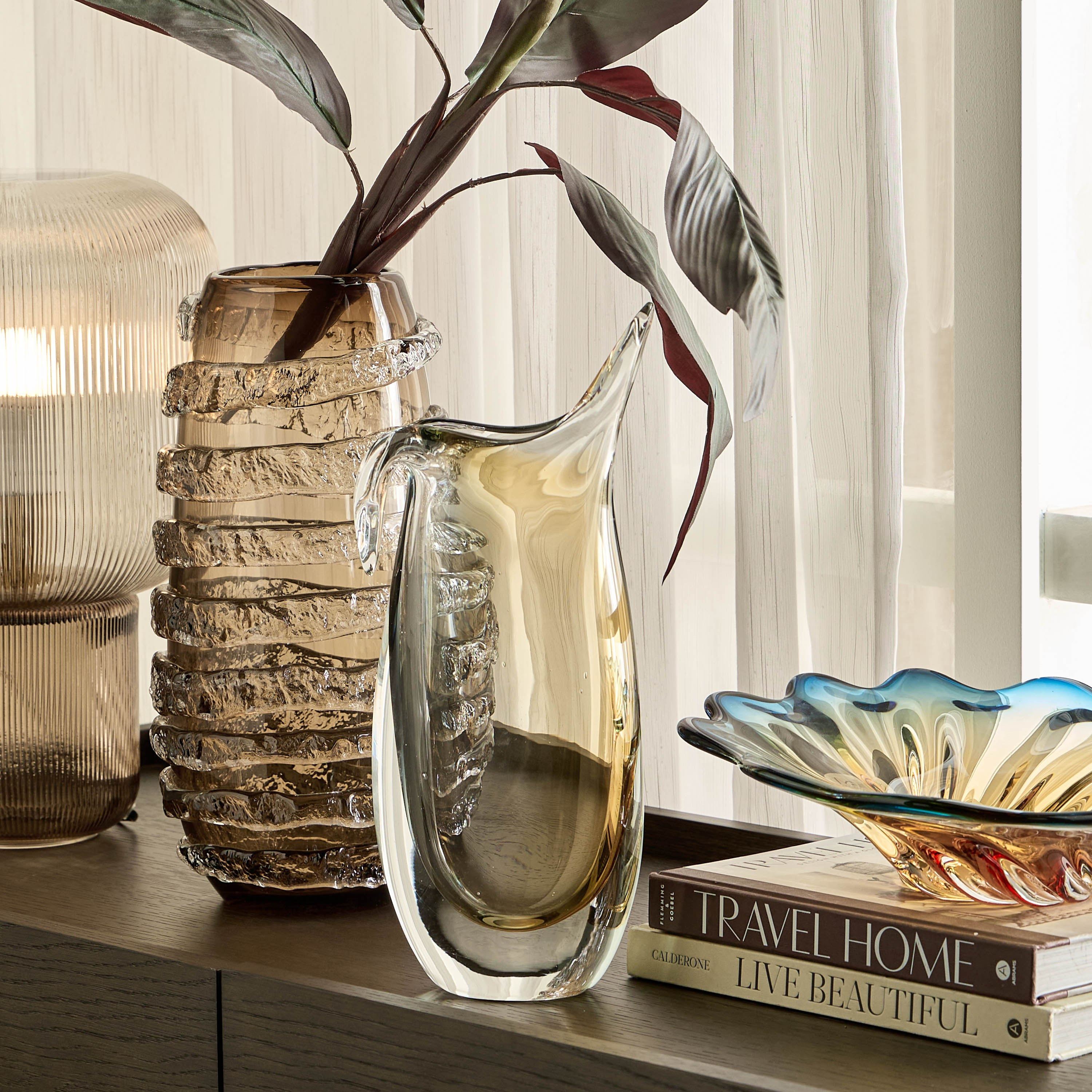 Tamara Glass Vase - 37 cm-household-decor-vasesandbowls-image-3