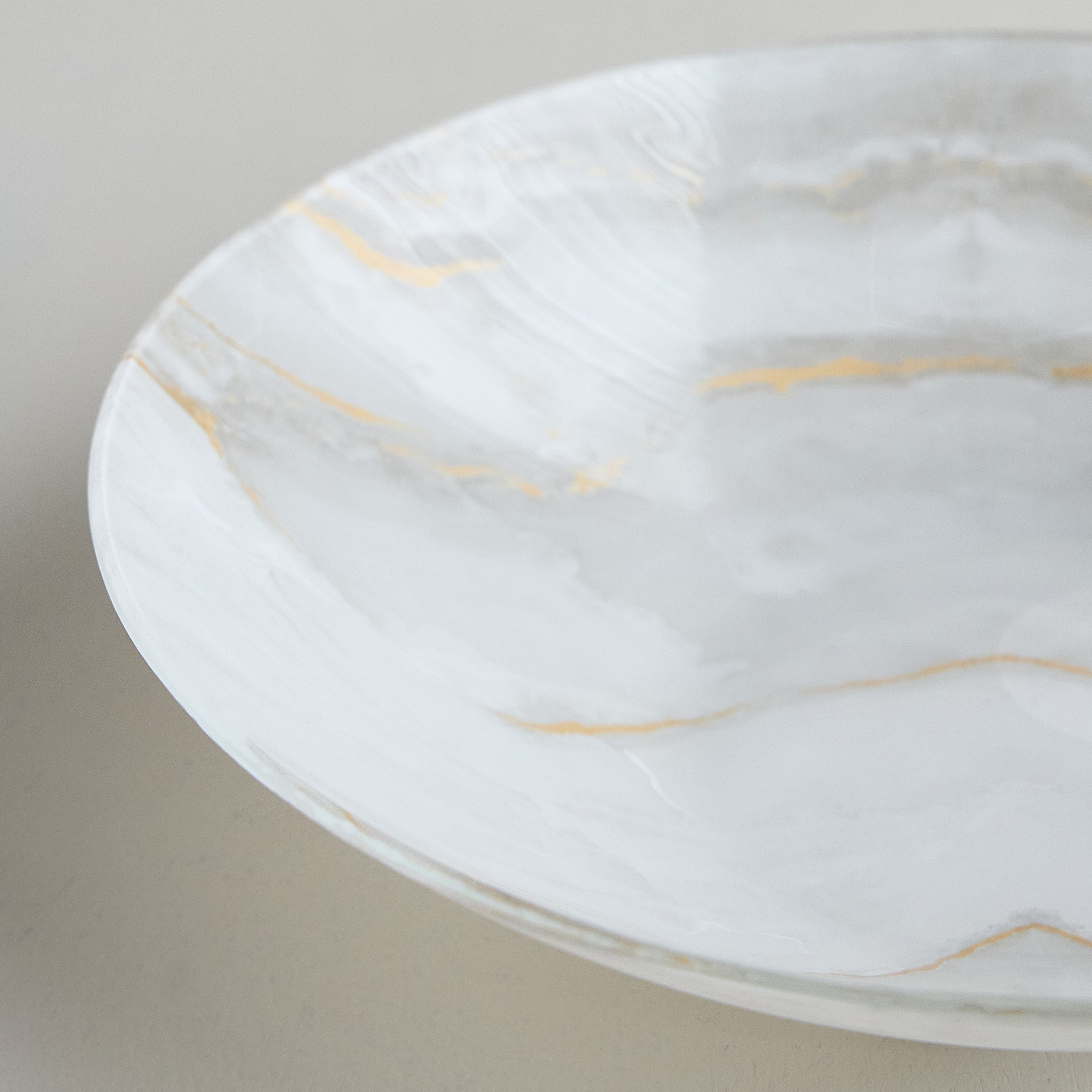 Marbel Glass Serving Bowl - 30 cm-household-dining-dinnerware-bowls-image-2