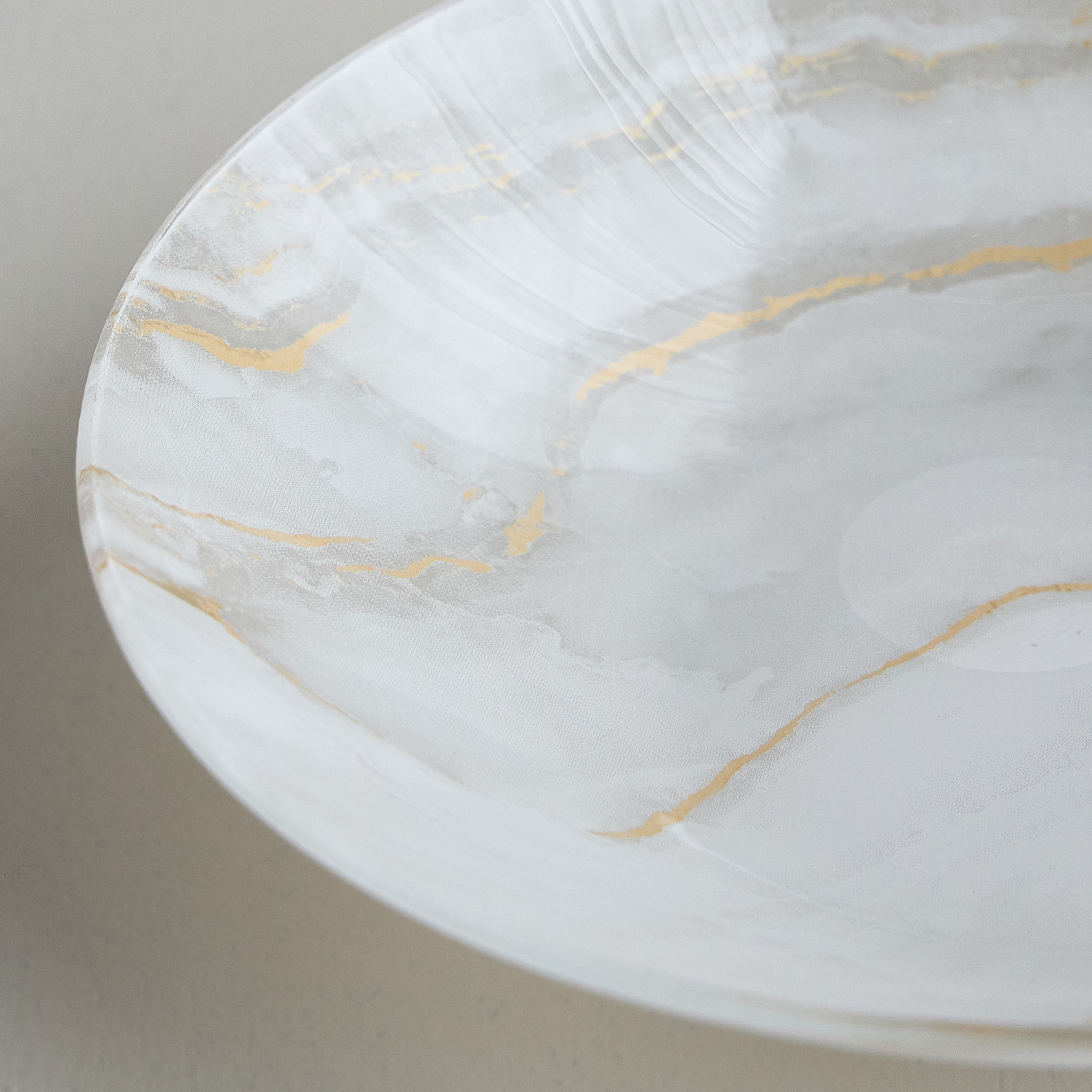 وعاء تقديم زجاجي - ماربل - 25 سم-household-dining-dinnerware-bowls-image-2