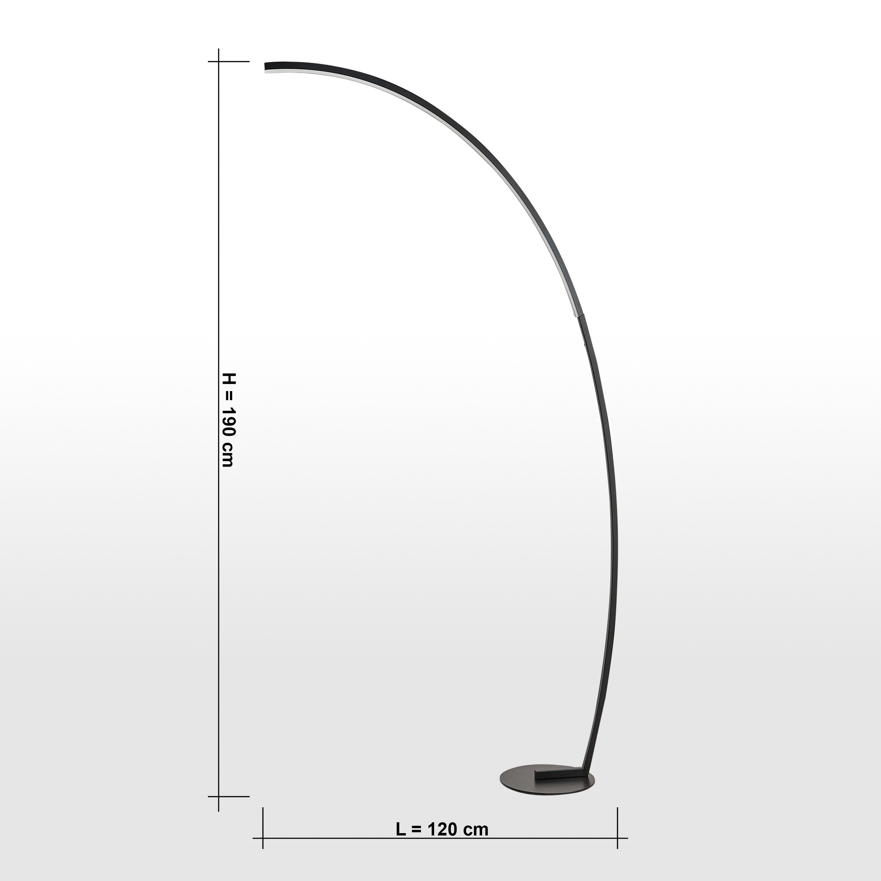 Jazzy Metal LED Floor Lamp - 190 cm-household-lighting-floorlamps-image-5