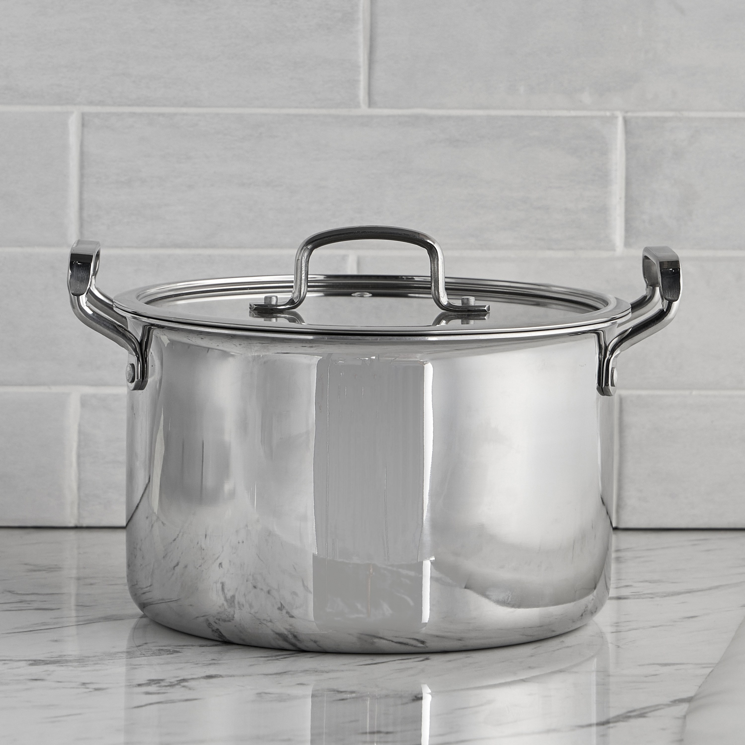 Argent Stainless Steel Induction Base Stock Pot -  6 L-household-kitchen-cookware-potsandpans-image-1