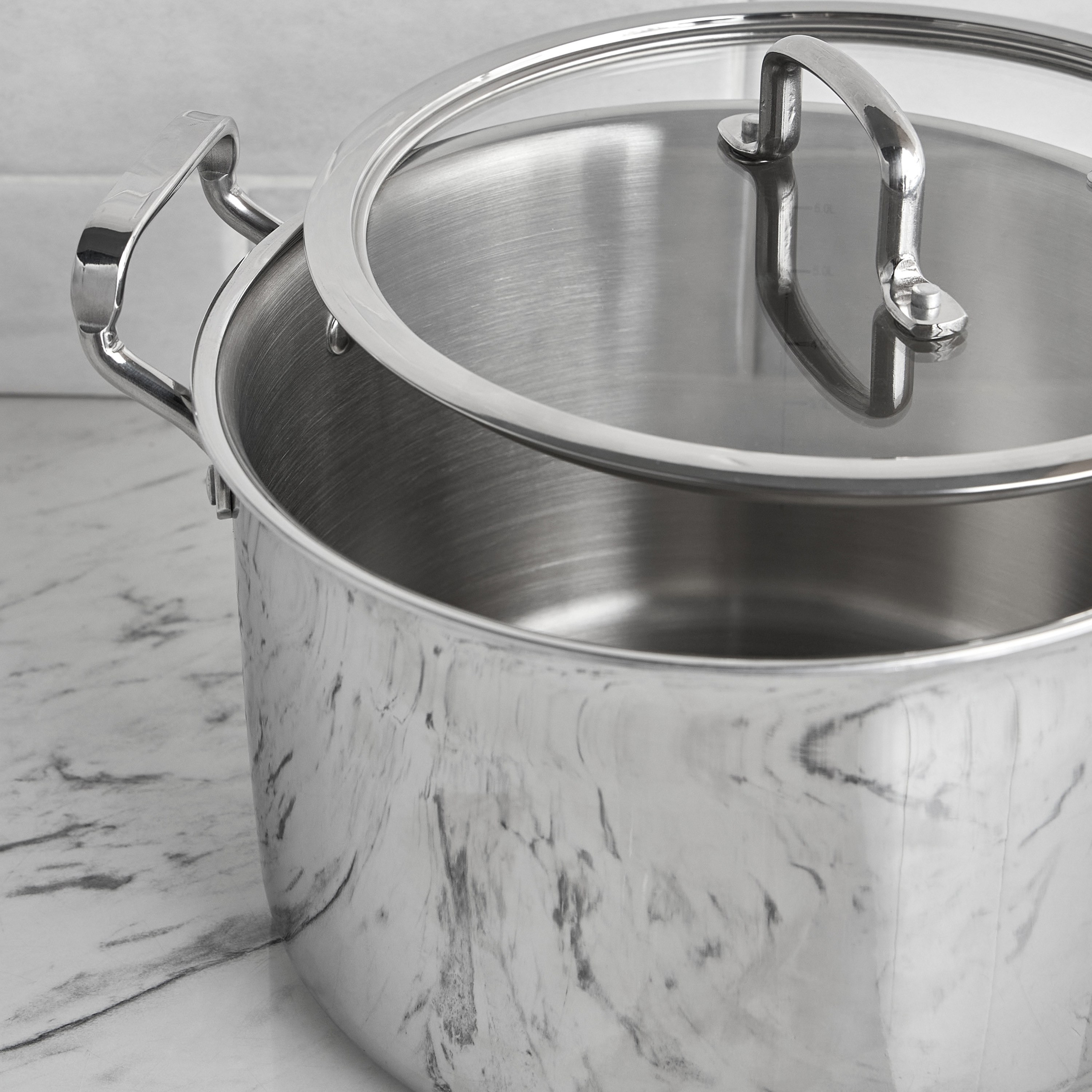 Argent Stainless Steel Induction Base Stock Pot -  6 L-household-kitchen-cookware-potsandpans-image-2