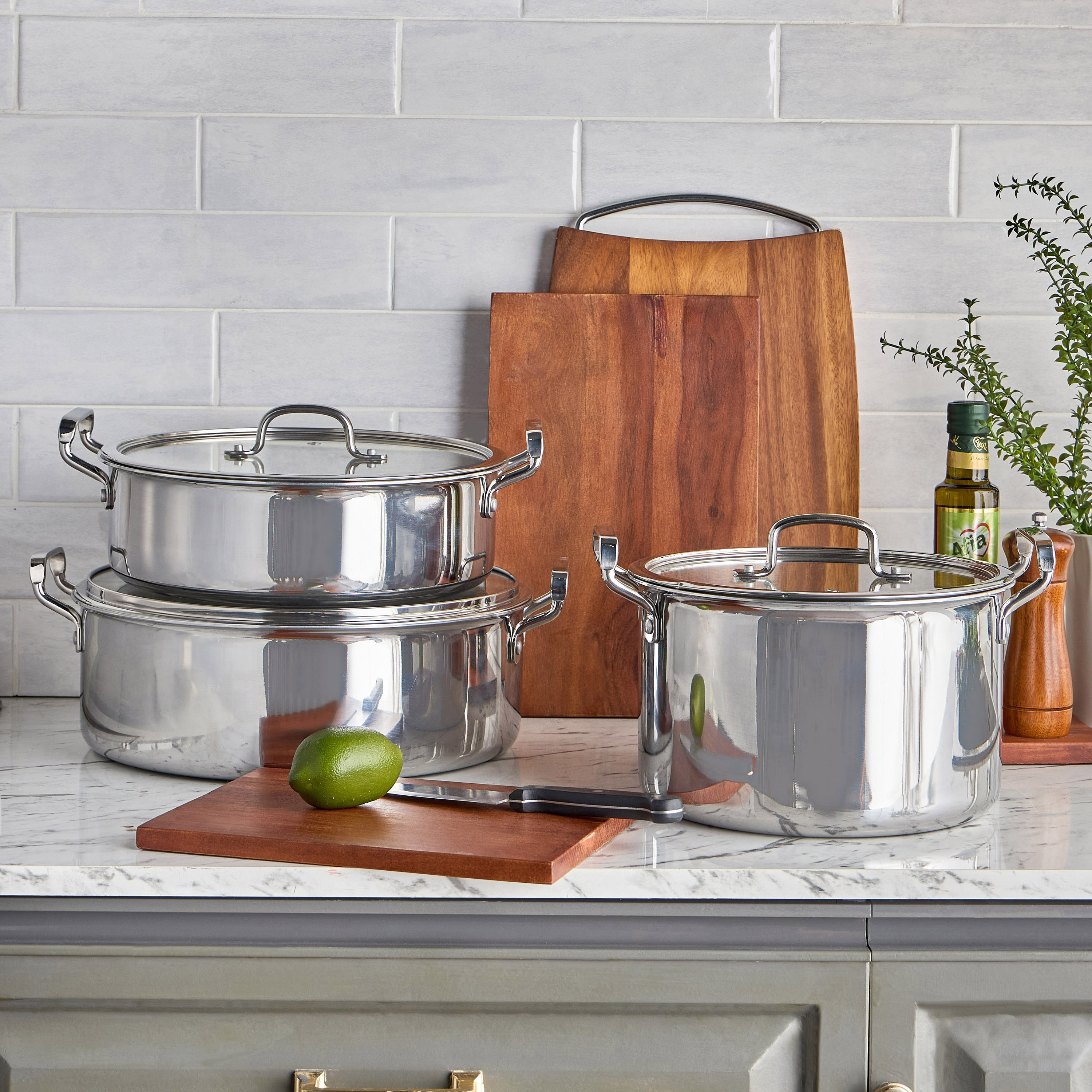 Argent Stainless Steel Induction Base Stock Pot -  6 L-household-kitchen-cookware-potsandpans-image-3