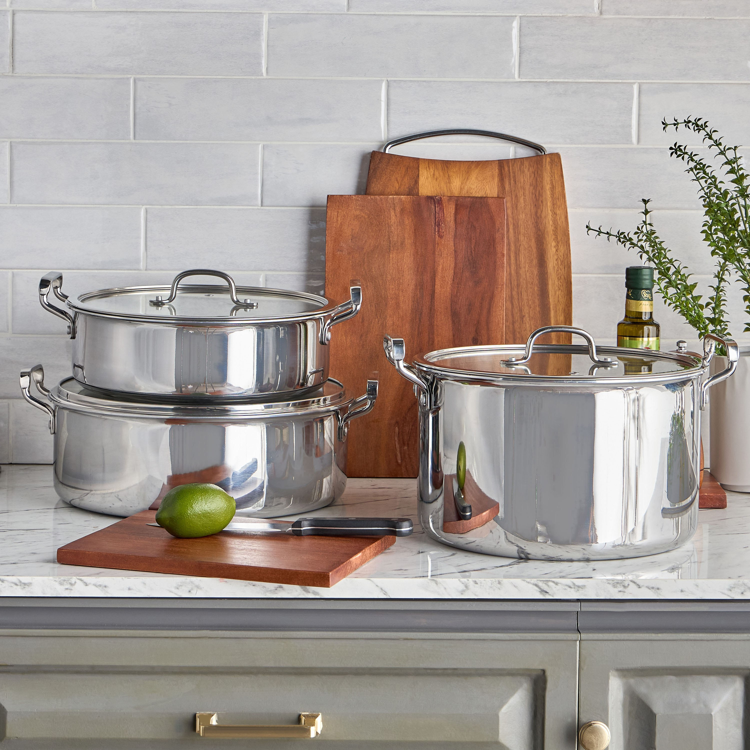 Argent Stainless Steel Induction Base Stock Pot -  9.5 L-household-kitchen-cookware-potsandpans-image-3