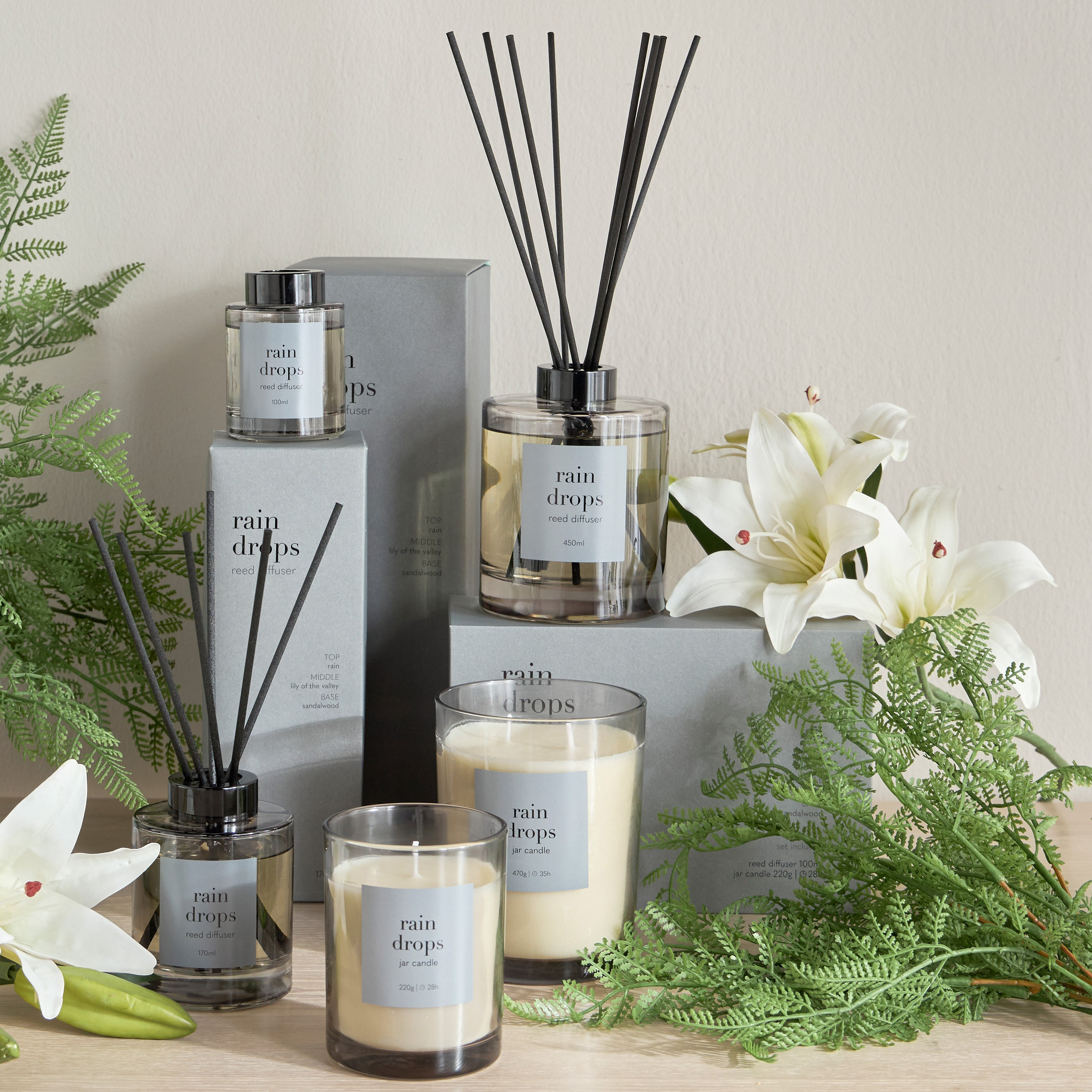 Asasi Rain Drops Scented Jar Candle - 35 h-household-homefragrance-candles-image-4