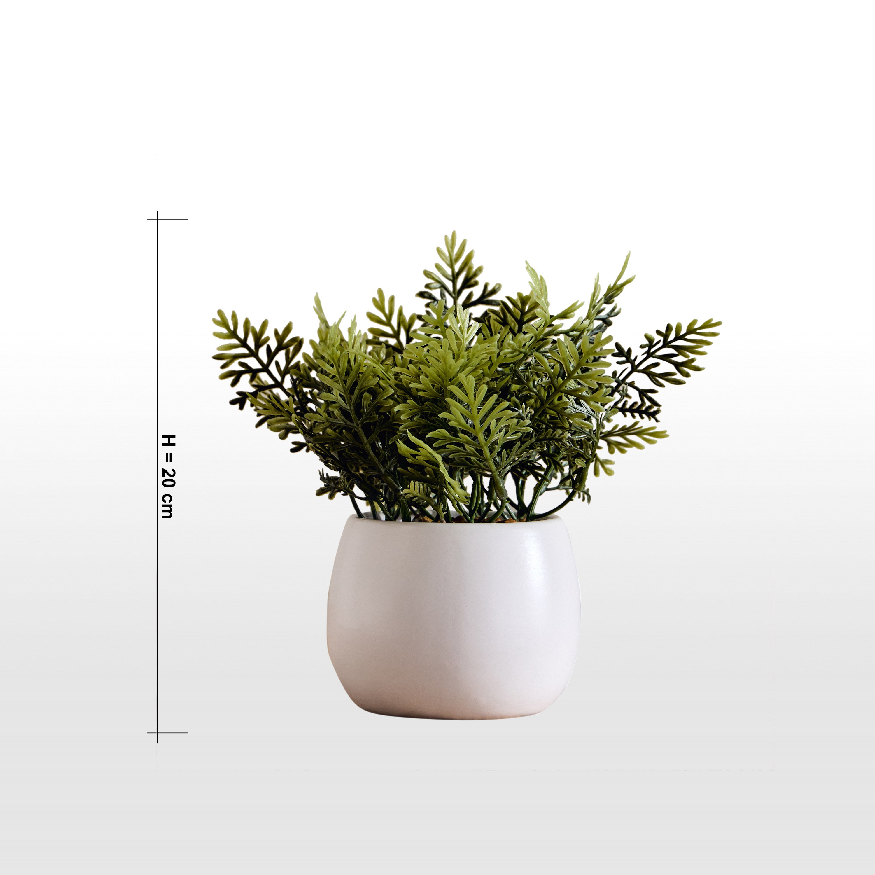 Stark Wild Fern Plant in Pot - 20 cm-household-gardenandoutdoor-artificialplants-pottedplants-image-4