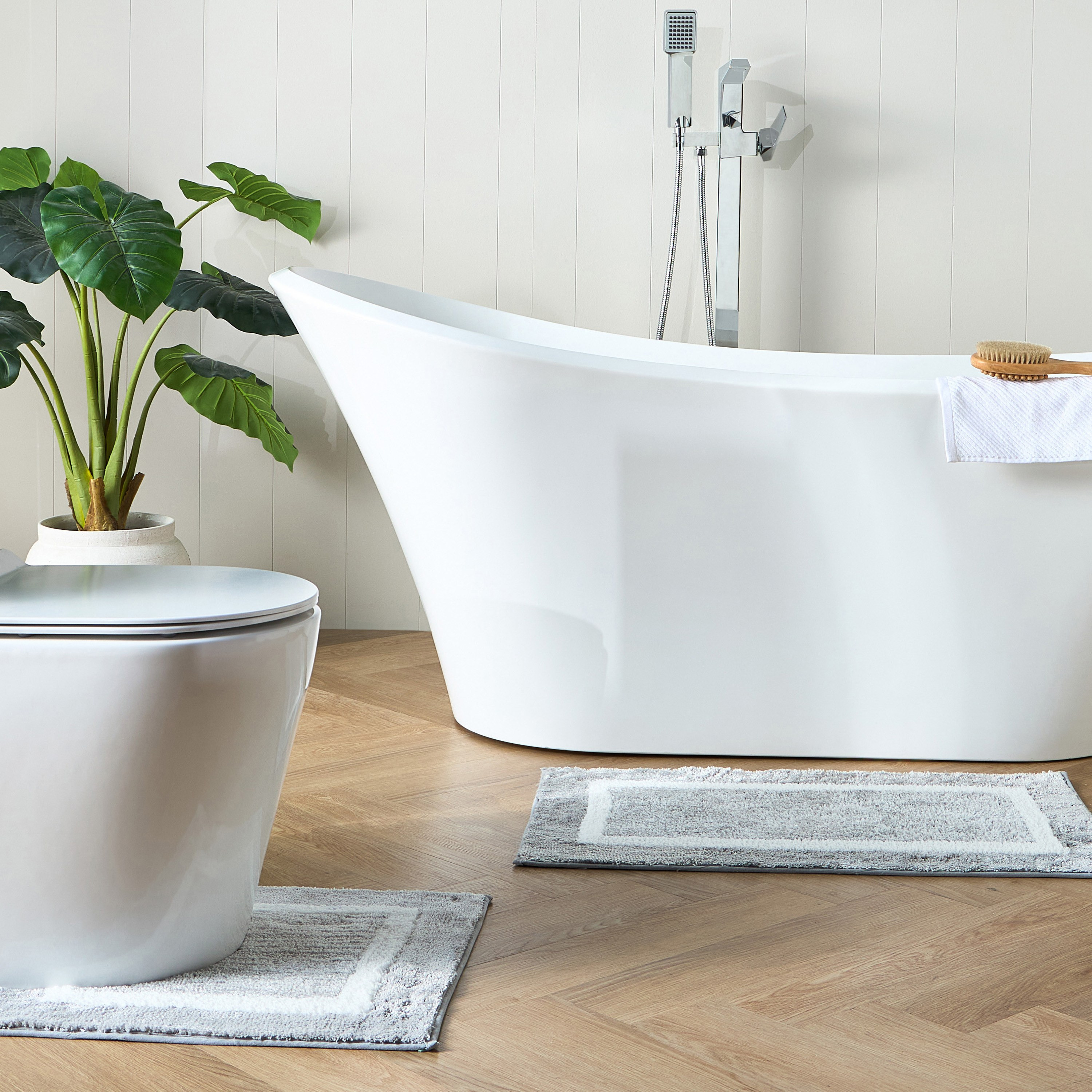 طقم سجادة حمام قطعتين - الأوكالبتوس-household-bathandlaundry-bathlinen-bathmatsandtubmats-image-4