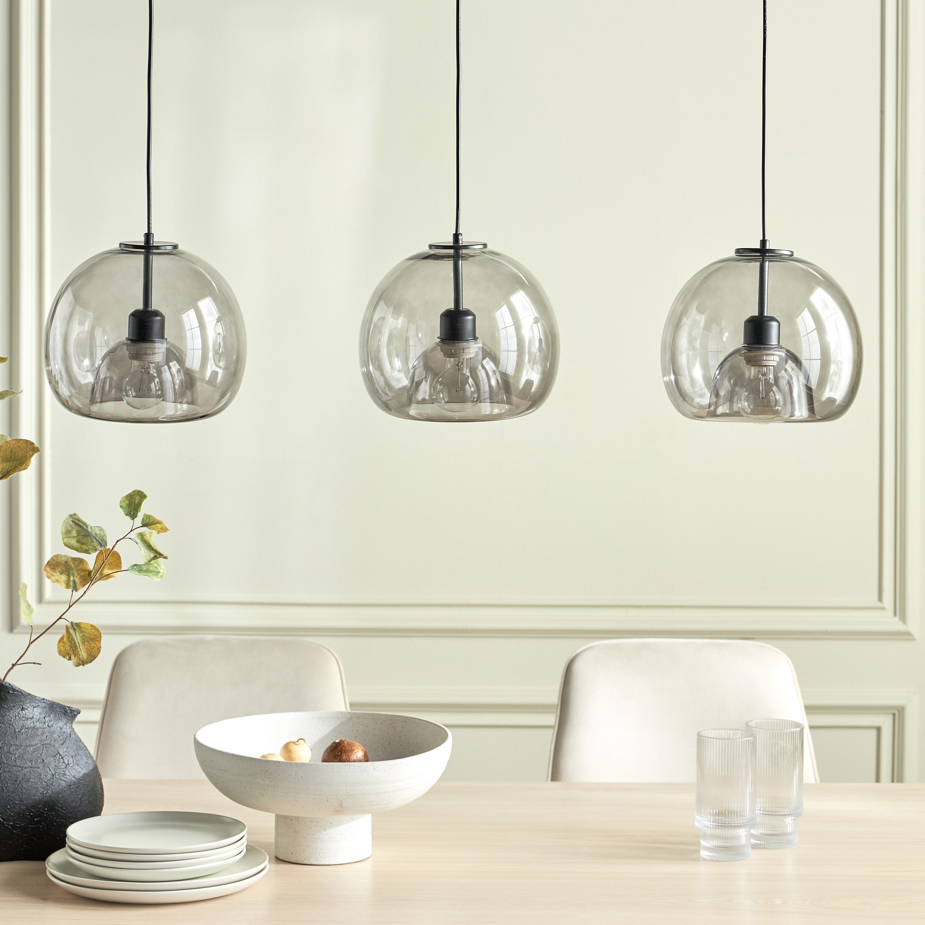 مصباح عمودي 3 لمبات زجاج - أديرا-household-lighting-ceilinglamps-clusters-image-4