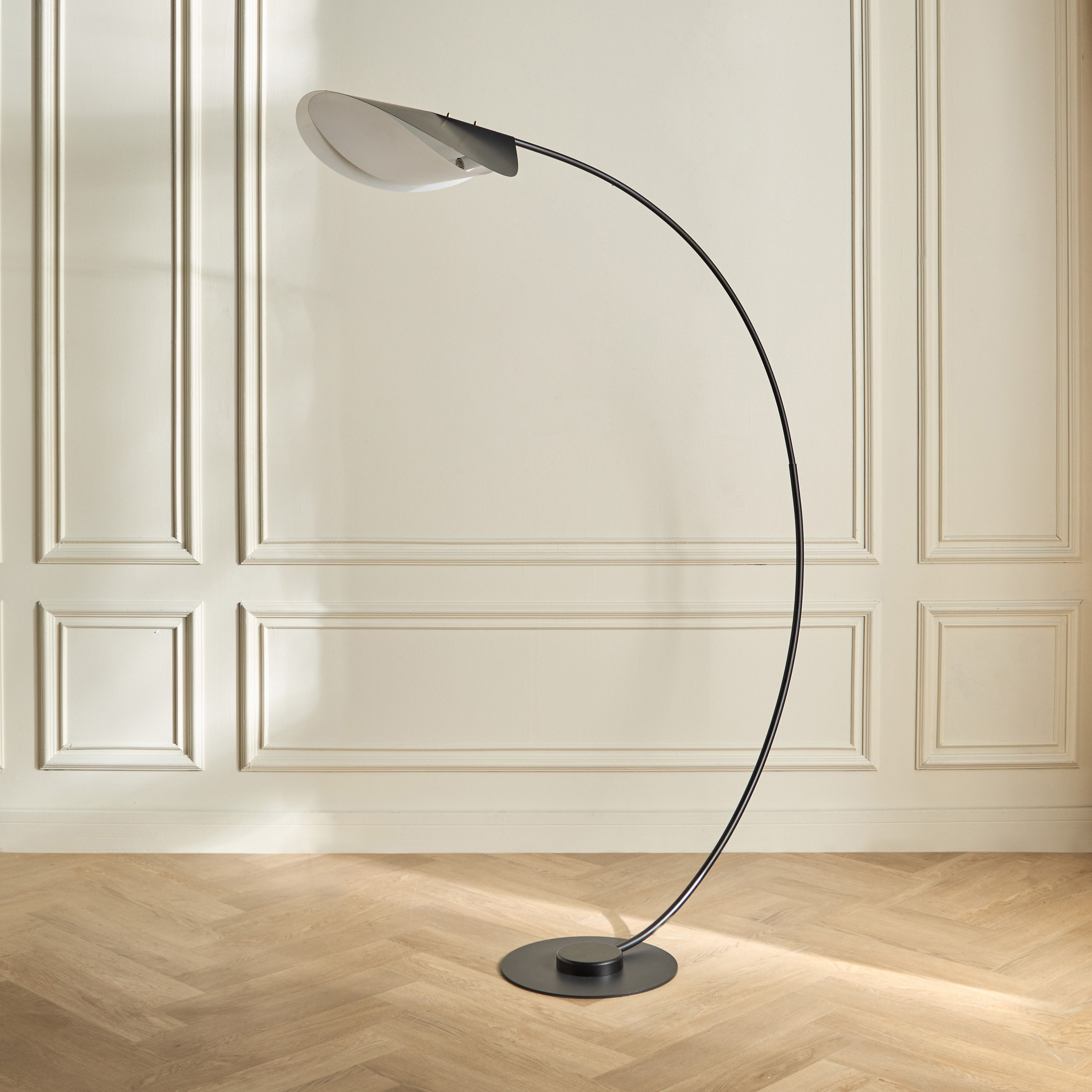 Brogan Metal Arc Floor Lamp - 195 cm-household-lighting-floorlamps-image-1