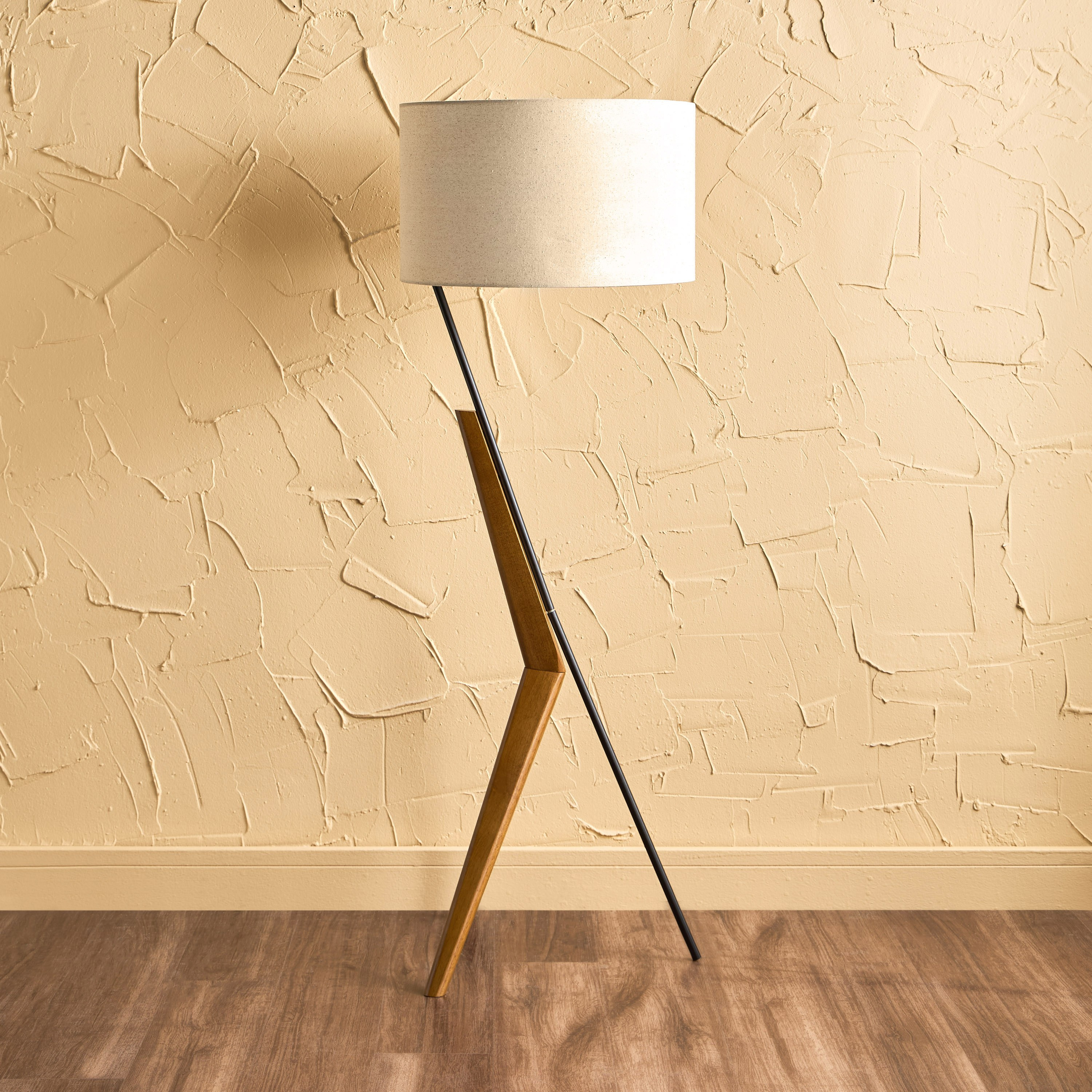 Blake Wooden Tripod Floor Lamp - 149 cm-household-lighting-floorlamps-image-1
