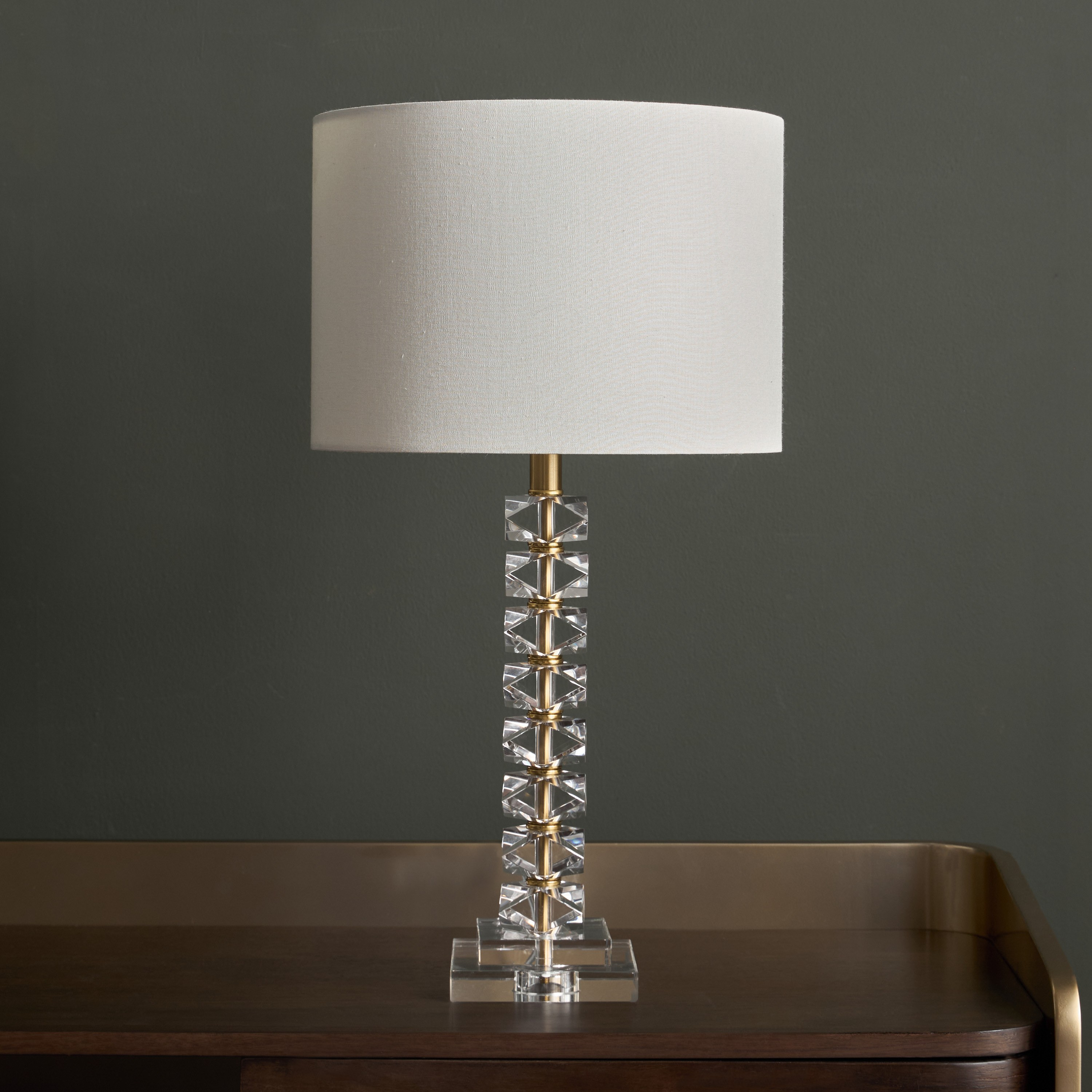 Baylor Crystal Table Lamp - 68 cm-household-lighting-tableanddesklamps-image-1