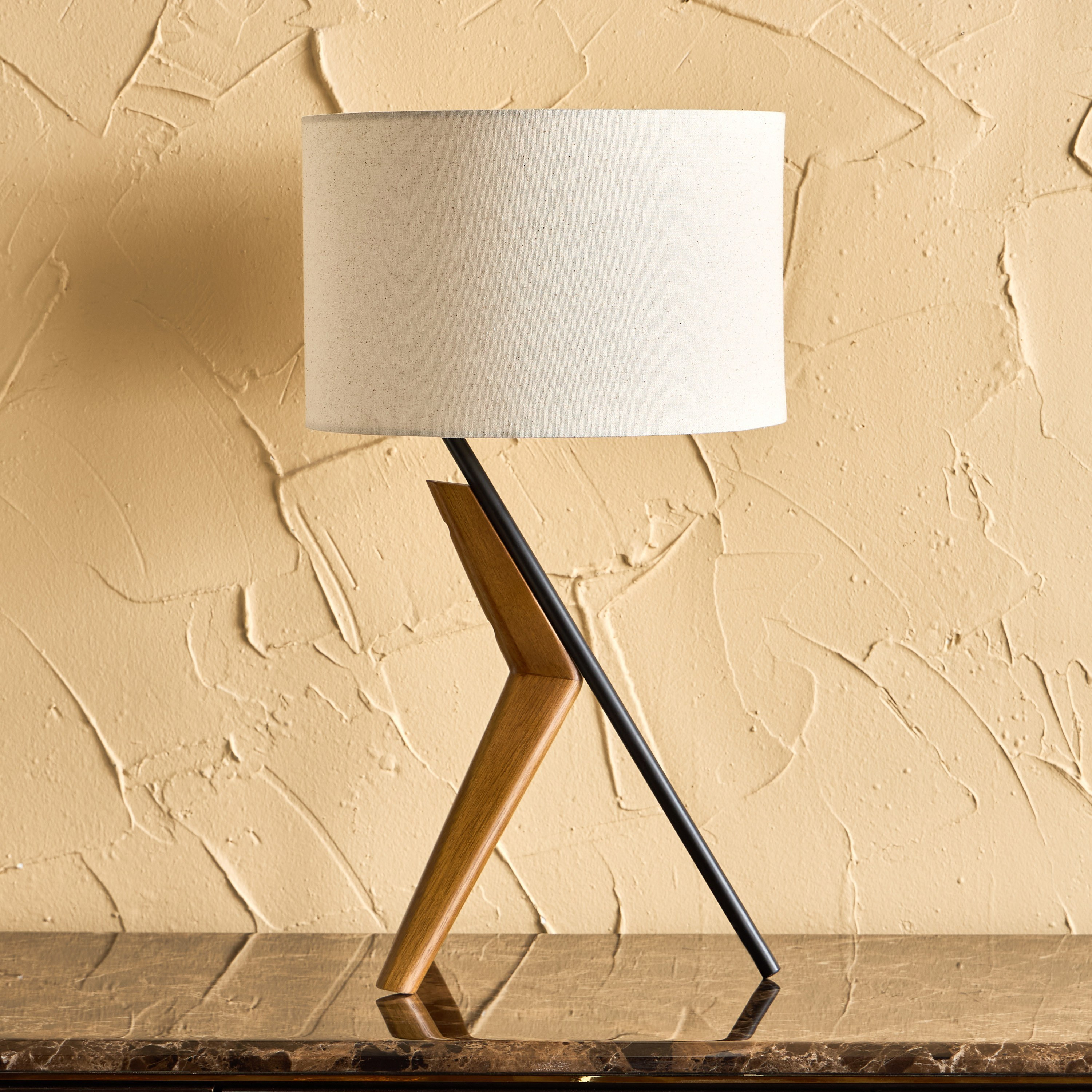 Blake Wooden Tripod Table Lamp - 65 cm-household-lighting-tableanddesklamps-image-1