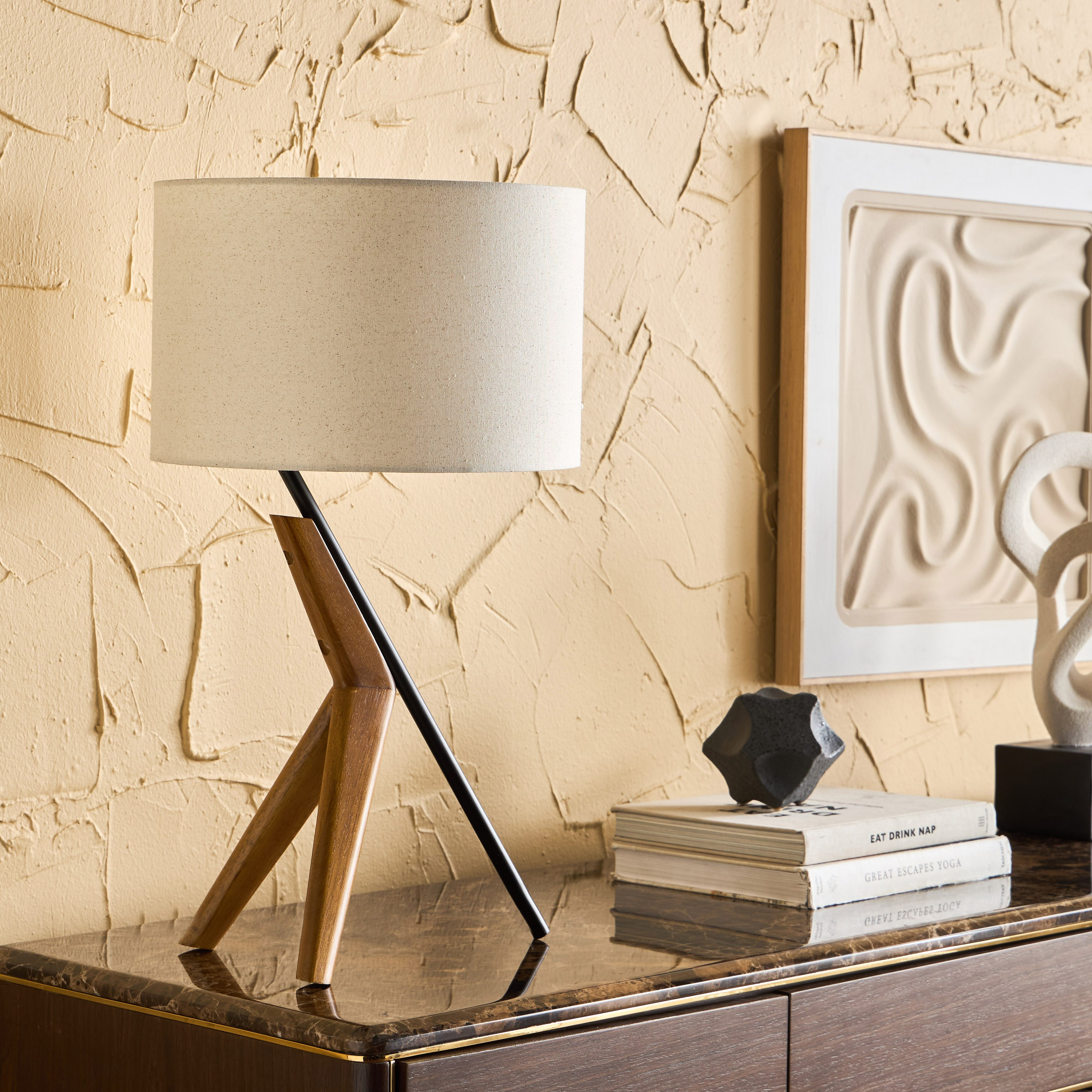 Blake Wooden Tripod Table Lamp - 65 cm-household-lighting-tableanddesklamps-image-4