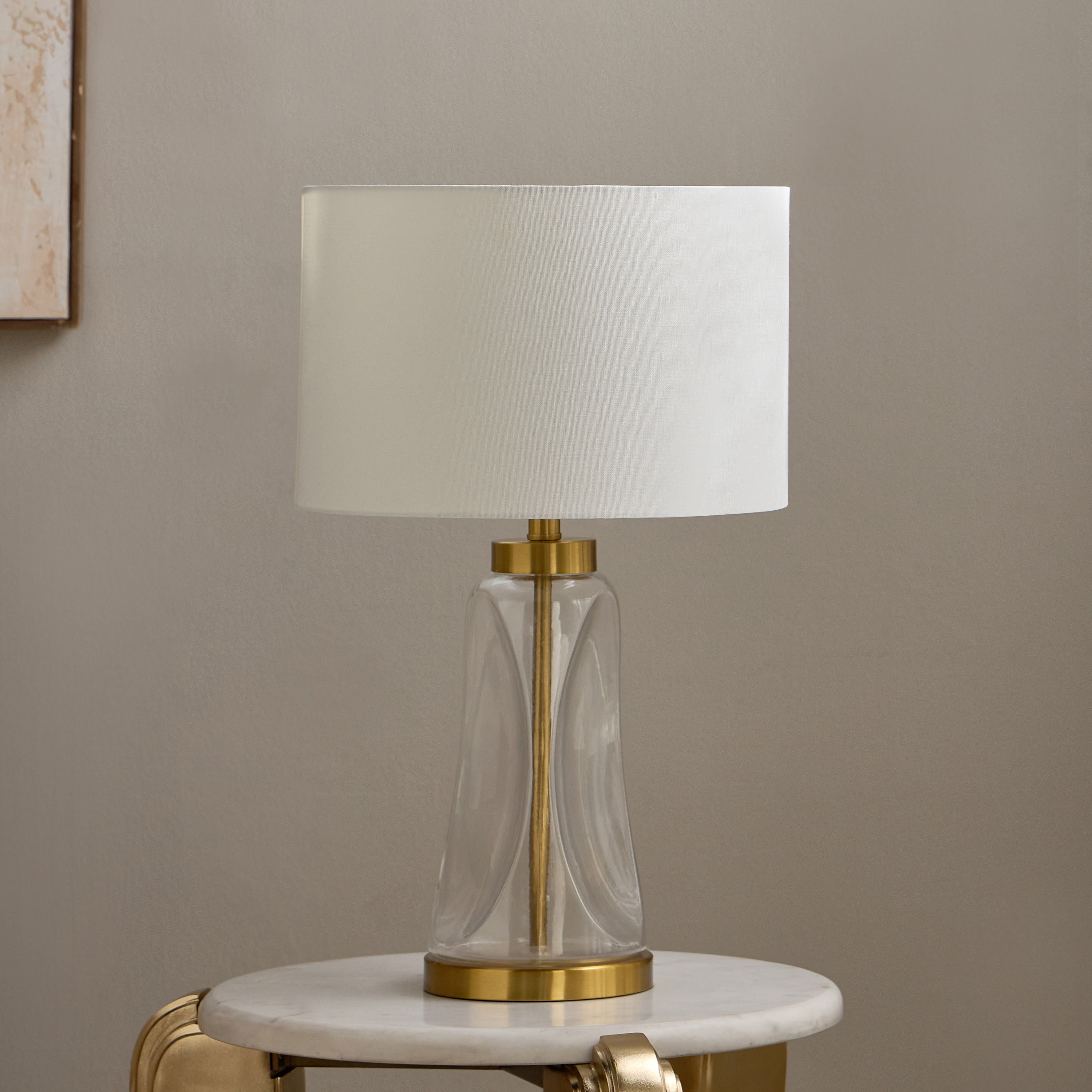 Sawyer Glass Table Lamp - 63 cm-household-lighting-tableanddesklamps-image-1
