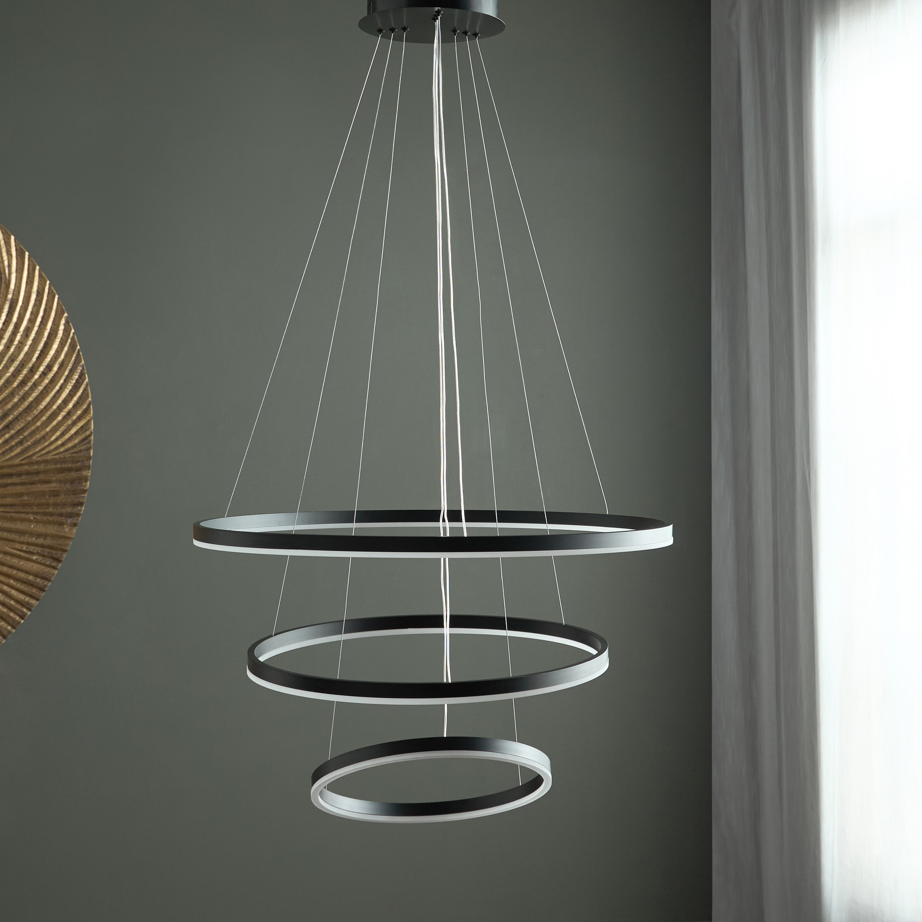 مصباح إل إي دي معلق معدني بـ 3 لمبات - أنطوان-household-lighting-ceilinglamps-pendantlamps-image-4