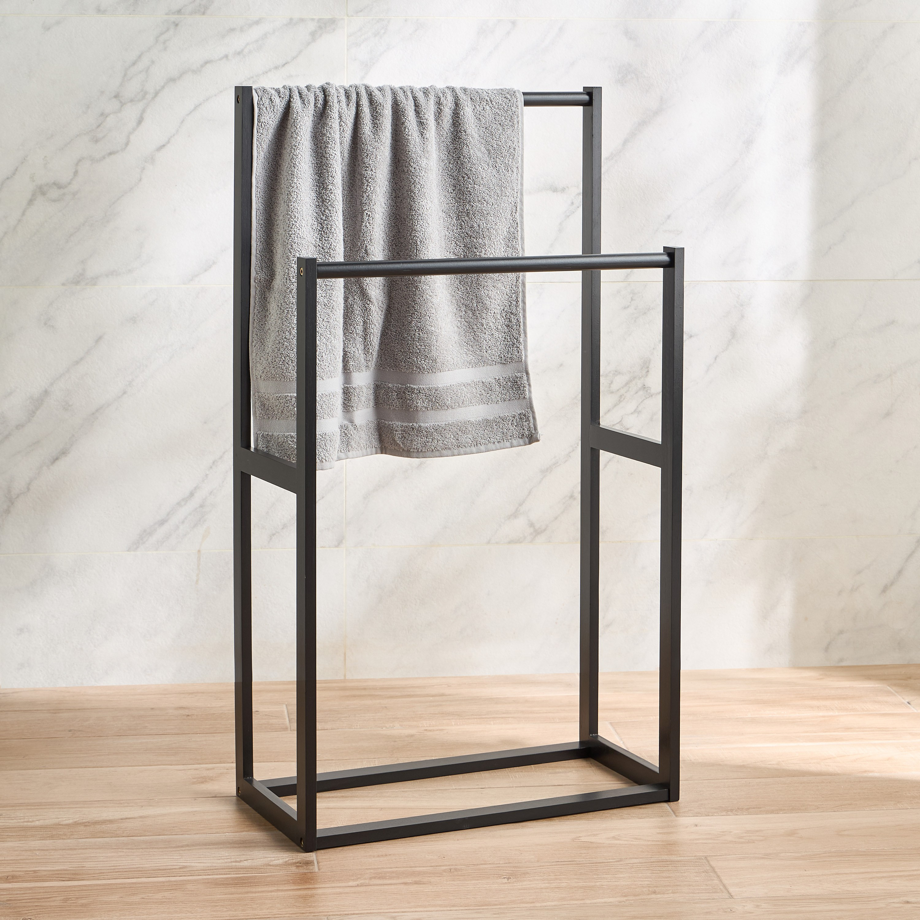 Brookline Bamboo Towel Stand-household-bathandlaundry-bathroomorganizing-towelholdersandstands-image-1